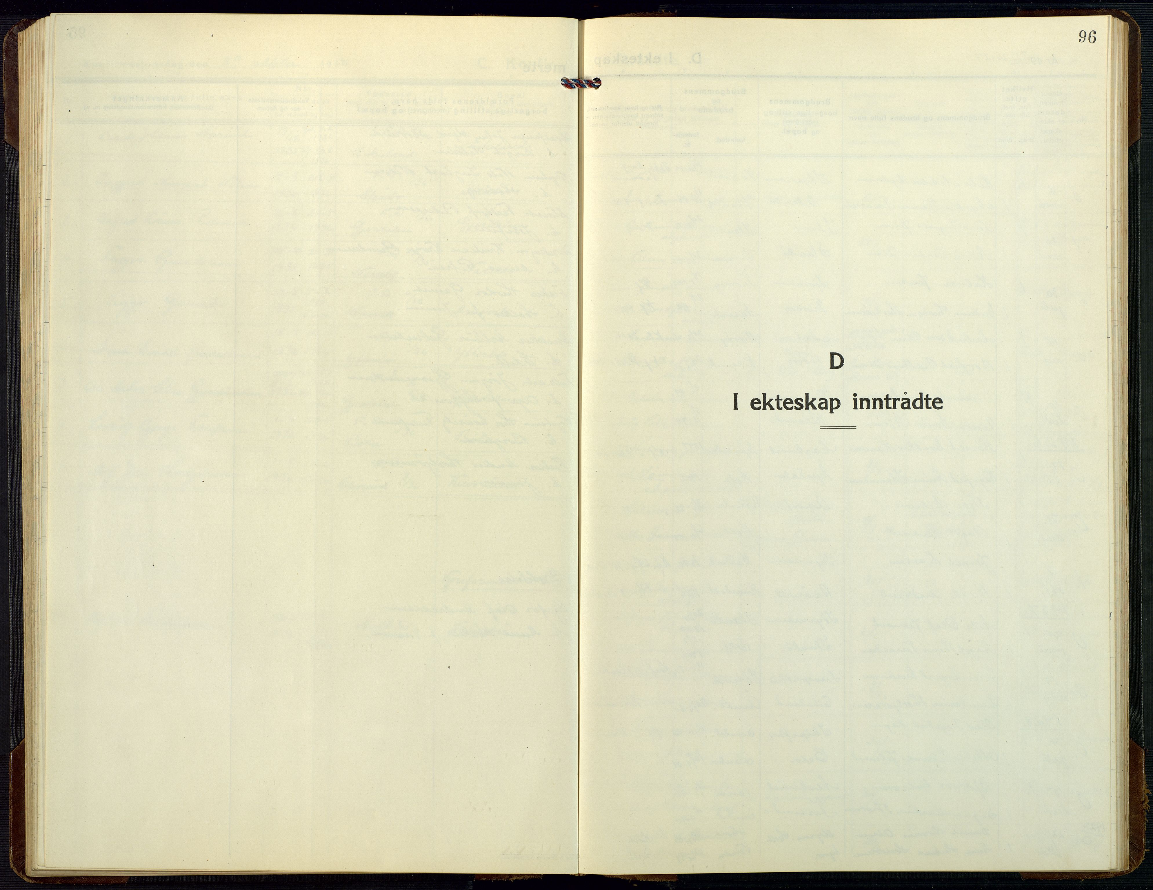 Dypvåg sokneprestkontor, AV/SAK-1111-0007/F/Fb/Fbb/L0006: Klokkerbok nr. B 6, 1925-1954, s. 96