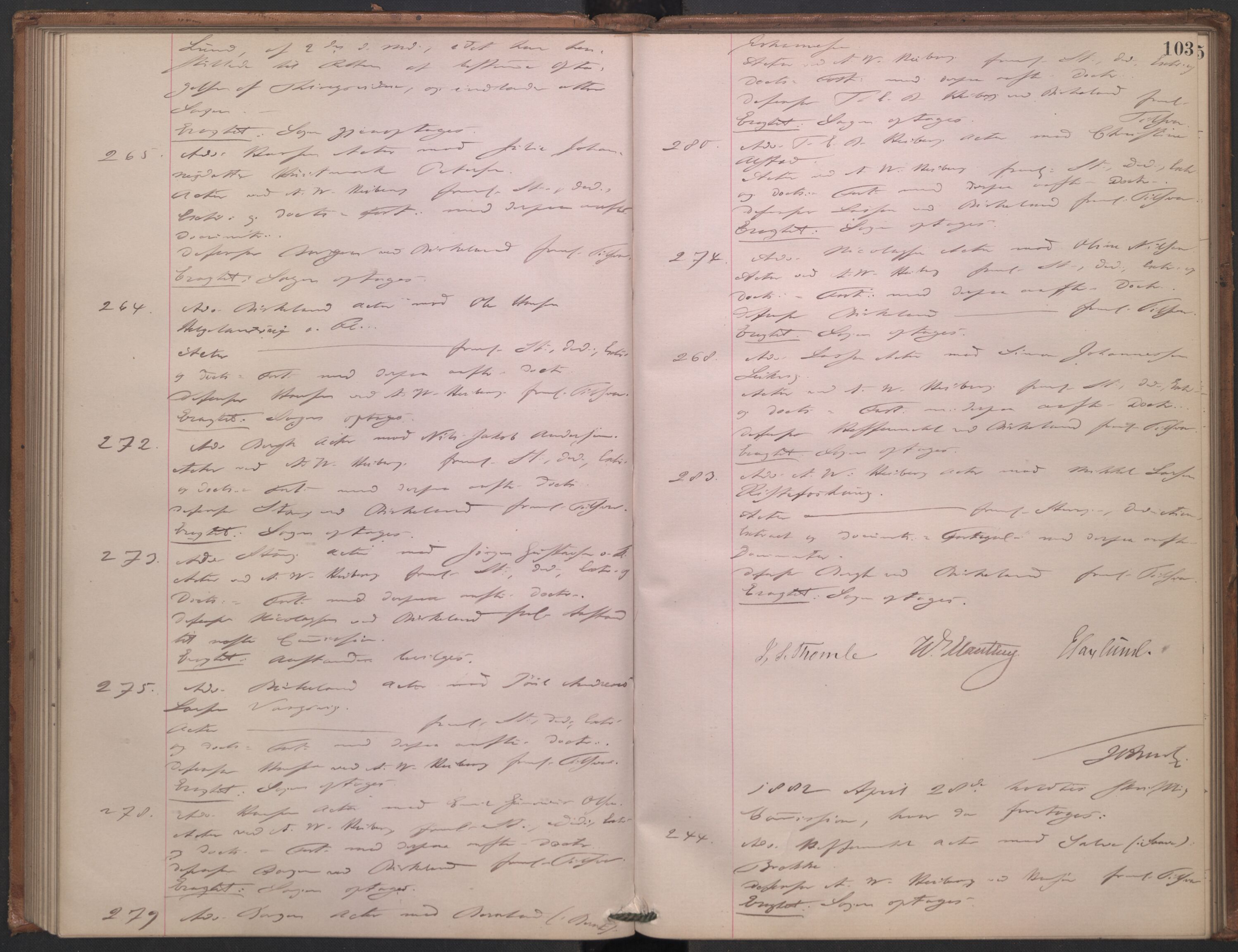 Høyesterett, AV/RA-S-1002/E/Ef/L0014: Protokoll over saker som gikk til skriftlig behandling, 1879-1884, s. 102b-103a