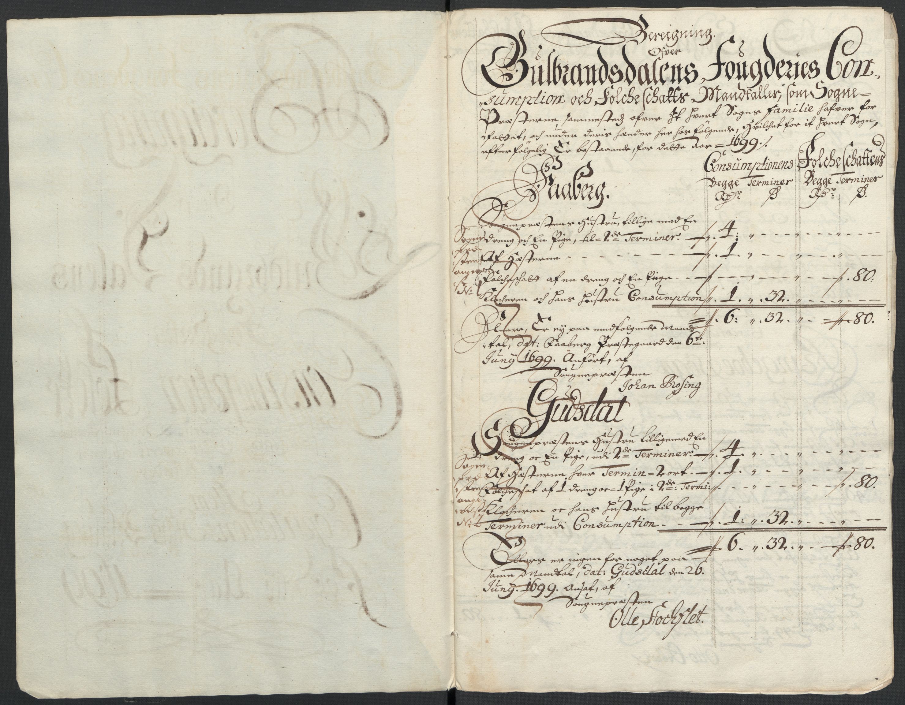 Rentekammeret inntil 1814, Reviderte regnskaper, Fogderegnskap, AV/RA-EA-4092/R17/L1172: Fogderegnskap Gudbrandsdal, 1699, s. 166