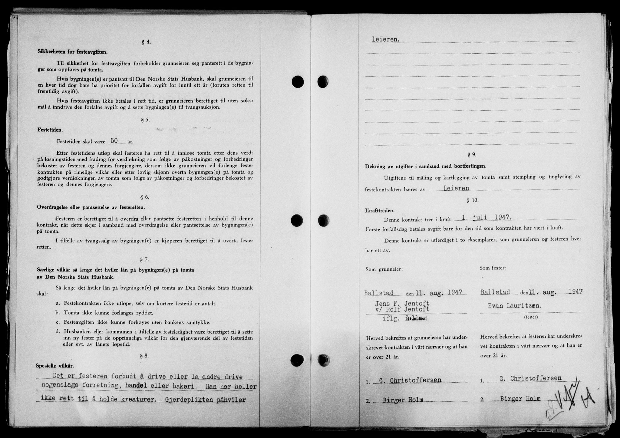 Lofoten sorenskriveri, SAT/A-0017/1/2/2C/L0016a: Pantebok nr. 16a, 1947-1947, Dagboknr: 1429/1947