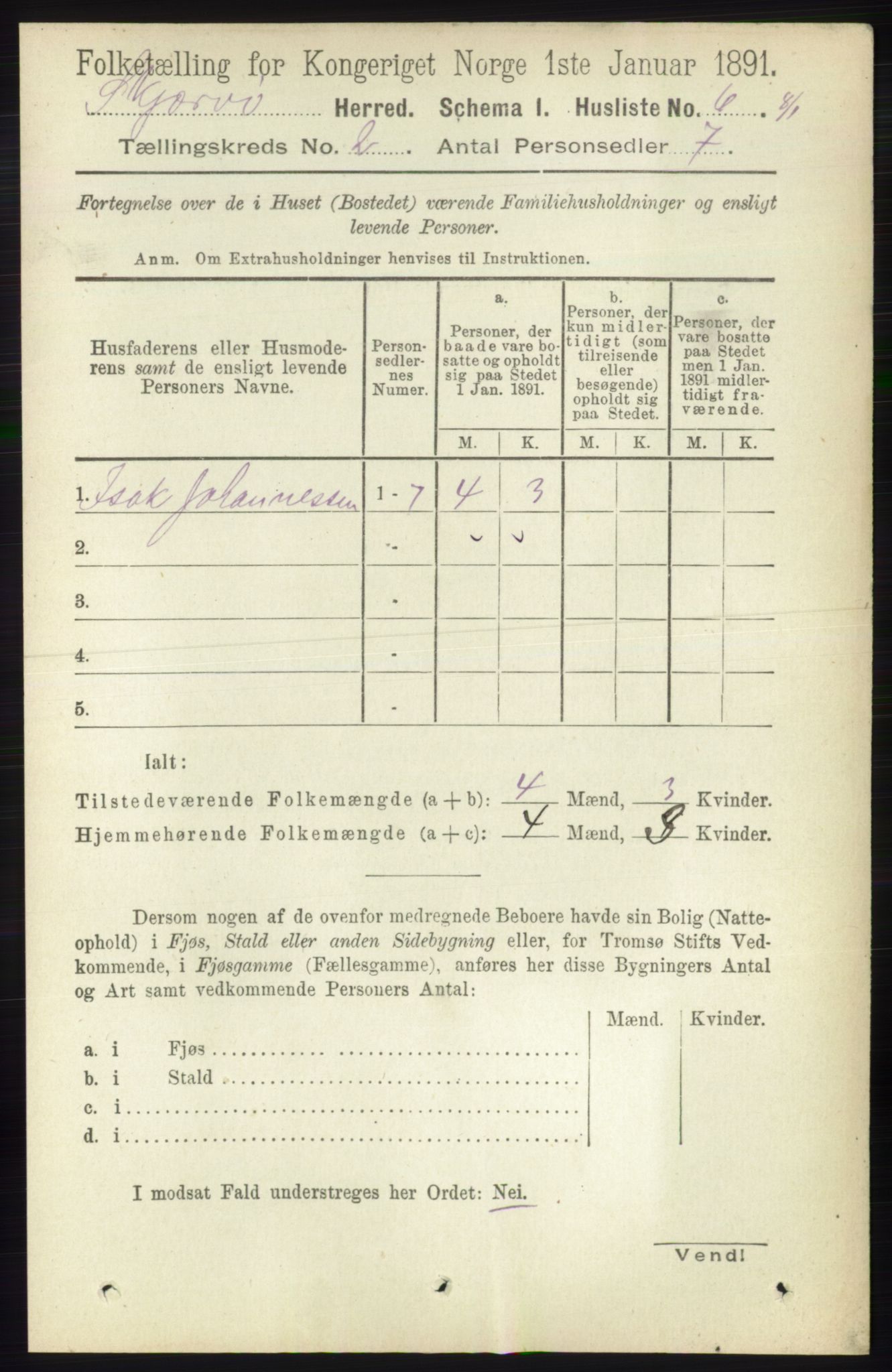 RA, Folketelling 1891 for 1941 Skjervøy herred, 1891, s. 923