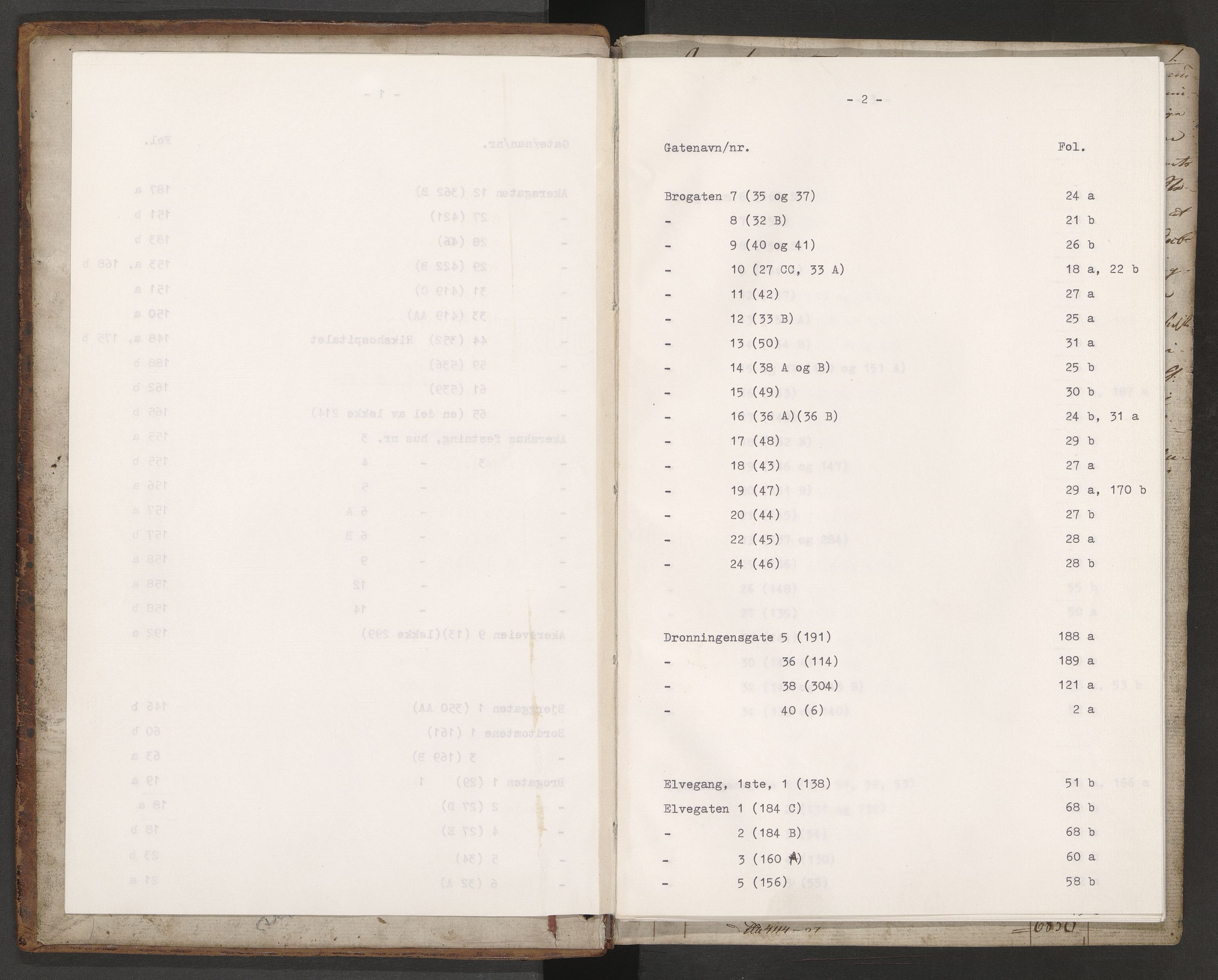 Norges brannkasse, branntakster Oslo, AV/SAO-A-11402/F/Fa/L0009: Branntakstprotokoll, 1827-1837