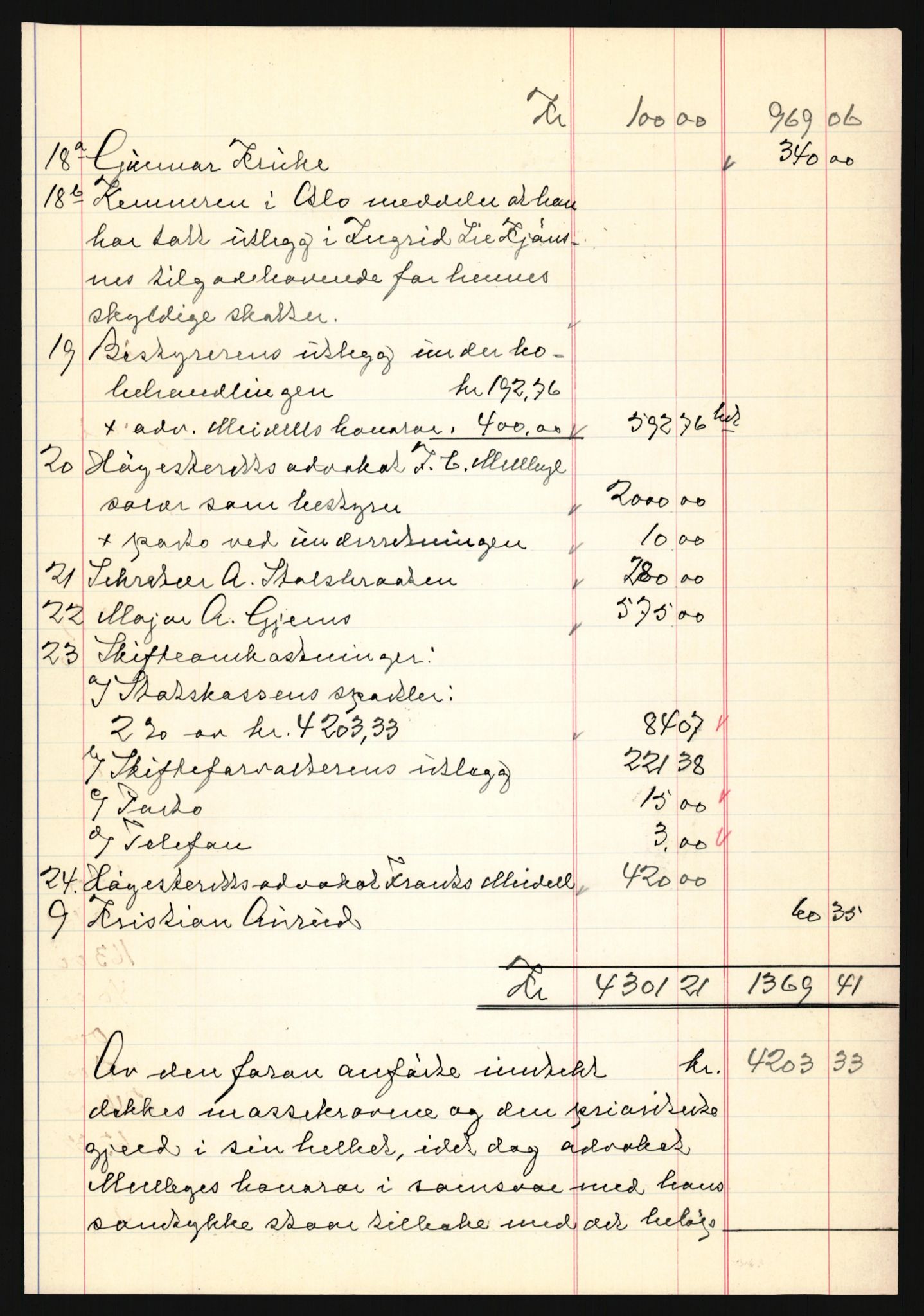 Oslo skifterett, AV/SAO-A-10383/H/Hd/Hdb/L0049: Skifteutlodningsprotokoll - avd. I, 1942