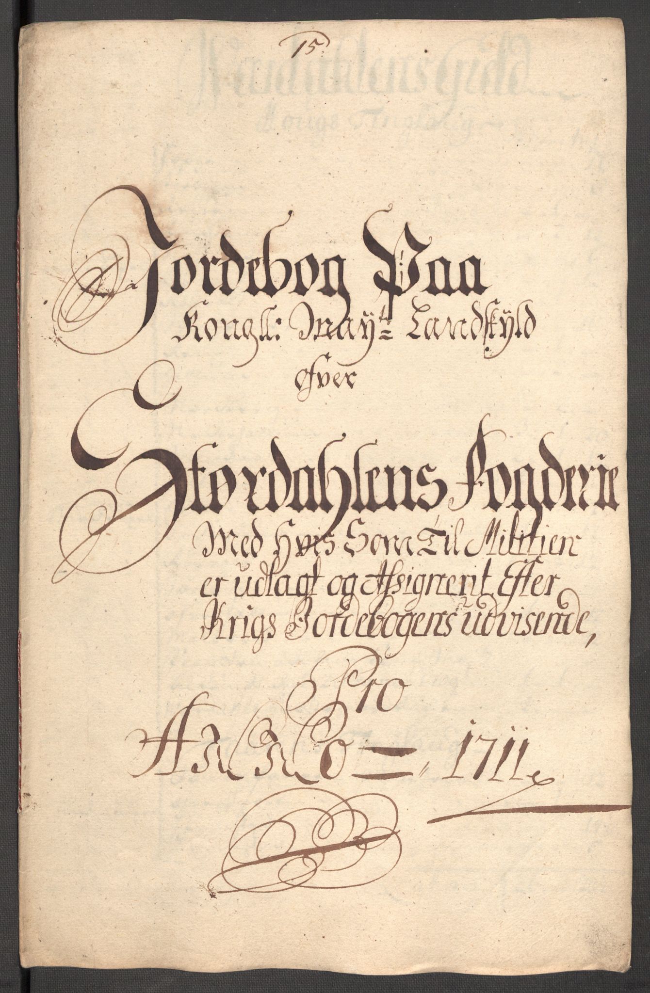 Rentekammeret inntil 1814, Reviderte regnskaper, Fogderegnskap, RA/EA-4092/R62/L4201: Fogderegnskap Stjørdal og Verdal, 1711, s. 163