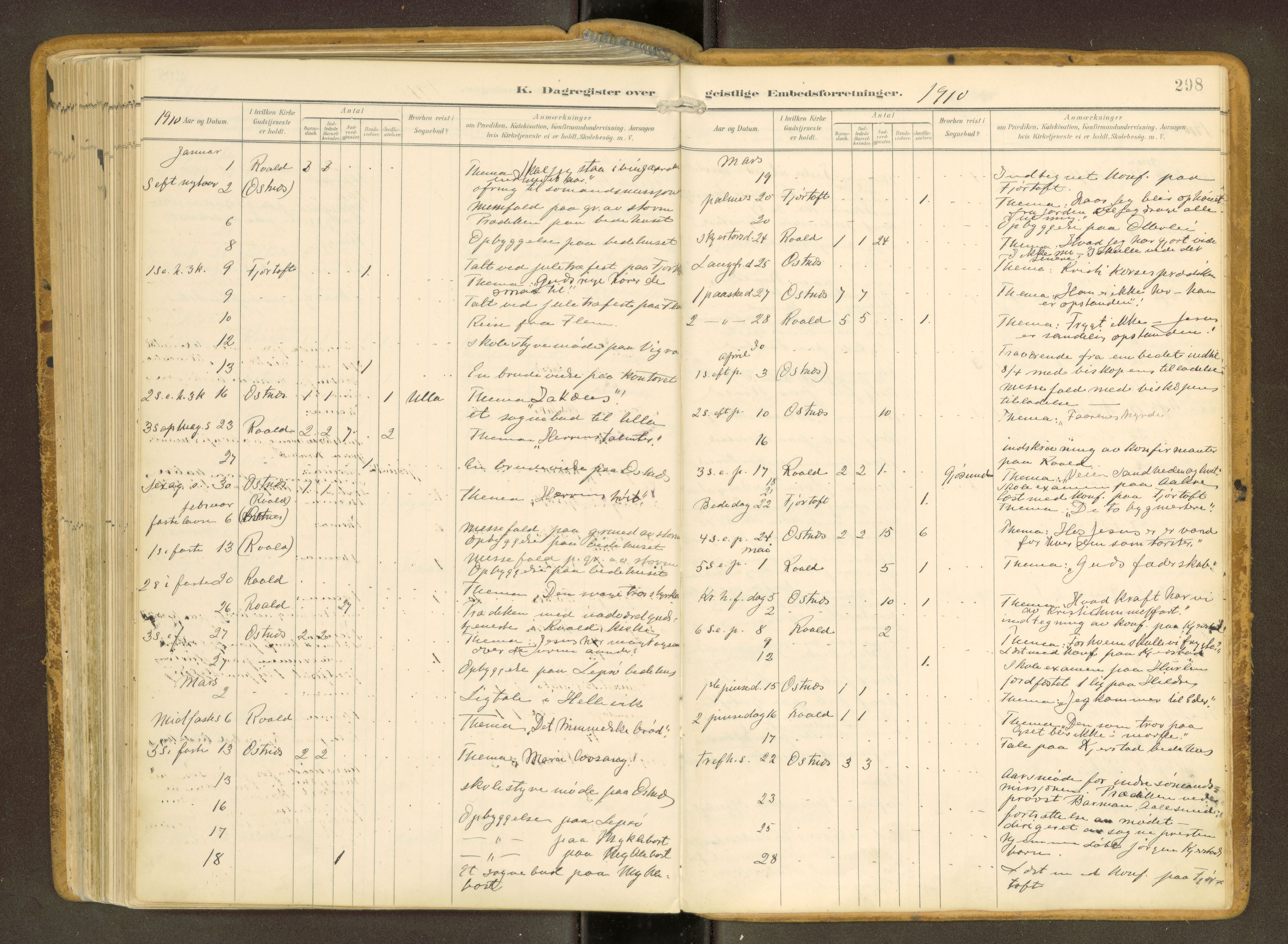 Ministerialprotokoller, klokkerbøker og fødselsregistre - Møre og Romsdal, AV/SAT-A-1454/536/L0517: Ministerialbok nr. 536A--, 1897-1917, s. 298