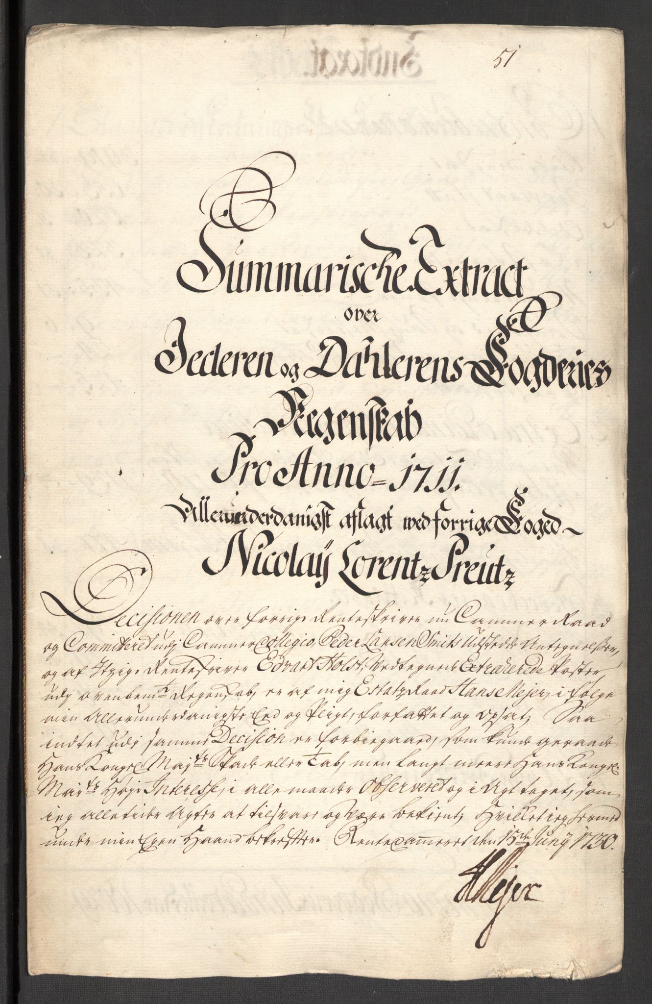 Rentekammeret inntil 1814, Reviderte regnskaper, Fogderegnskap, RA/EA-4092/R46/L2735: Fogderegnskap Jæren og Dalane, 1711, s. 32