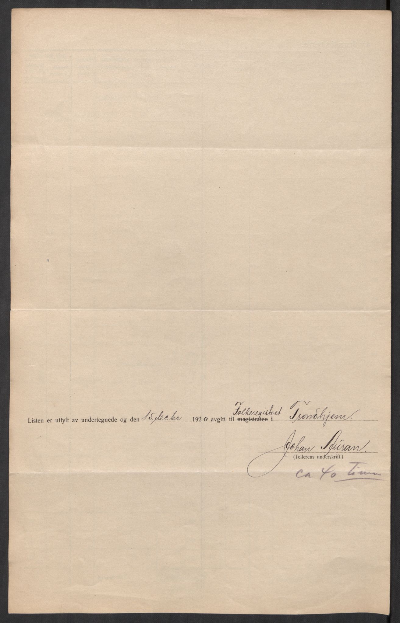 SAT, Folketelling 1920 for 1601 Trondheim kjøpstad, 1920, s. 196