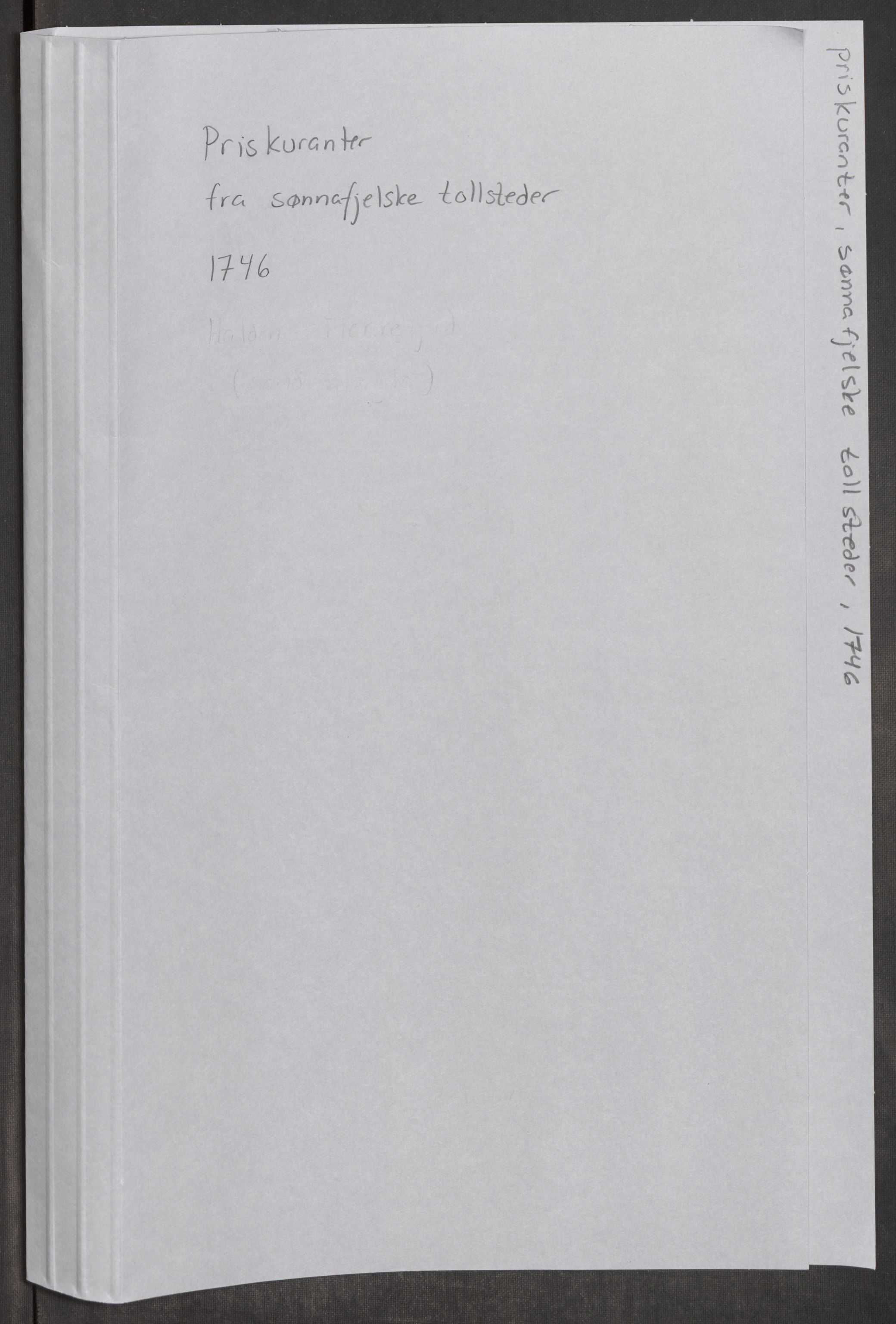 Rentekammeret inntil 1814, Realistisk ordnet avdeling, AV/RA-EA-4070/Oe/L0003: [Ø1]: Priskuranter, 1745-1748, s. 221
