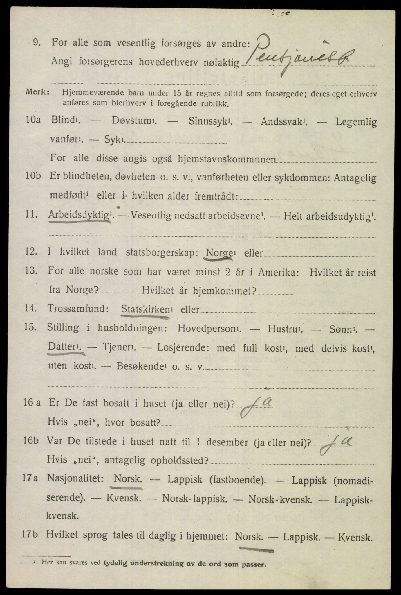 SAT, Folketelling 1920 for 1851 Lødingen herred, 1920, s. 4558