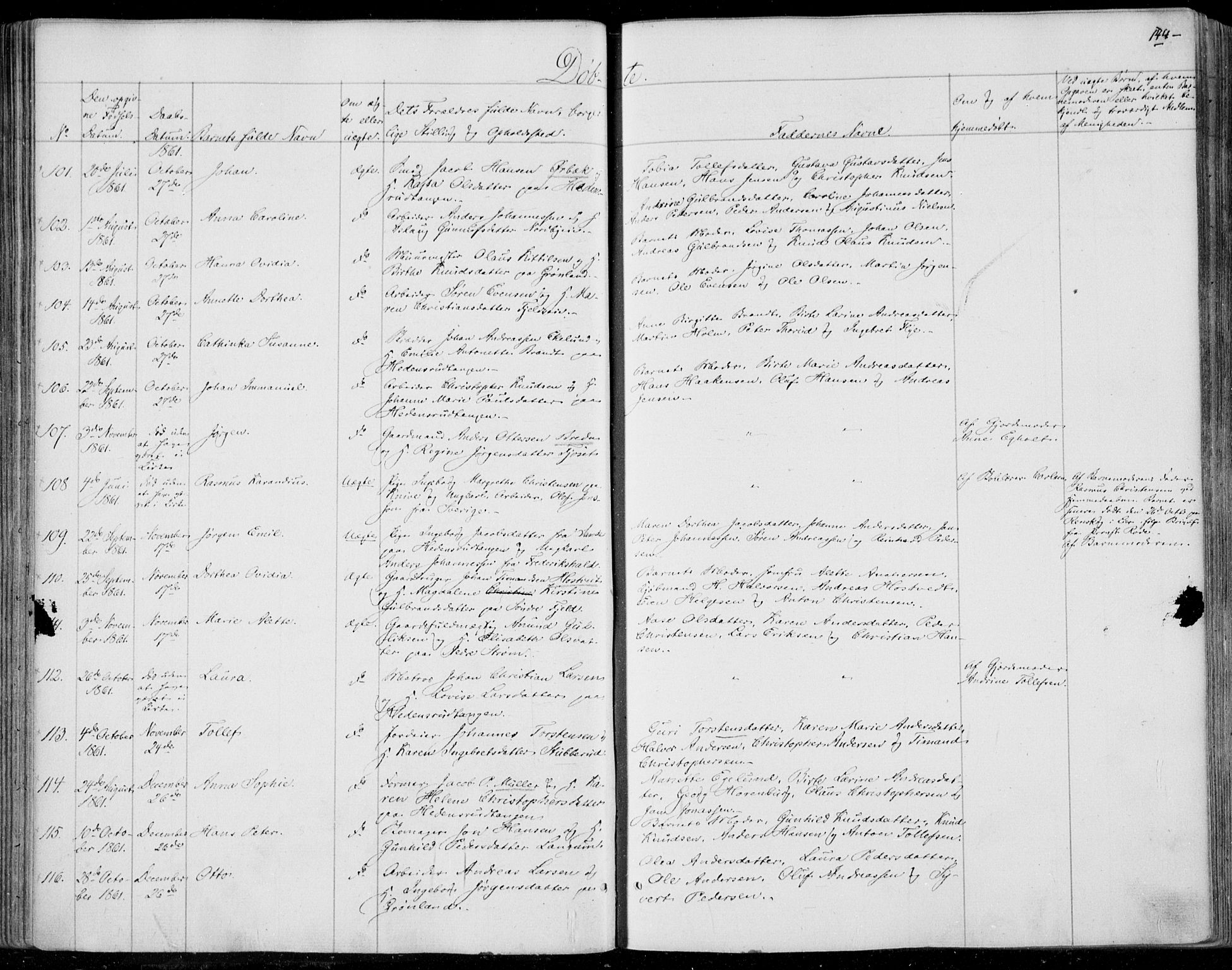 Skoger kirkebøker, SAKO/A-59/F/Fa/L0003: Ministerialbok nr. I 3, 1842-1861, s. 144