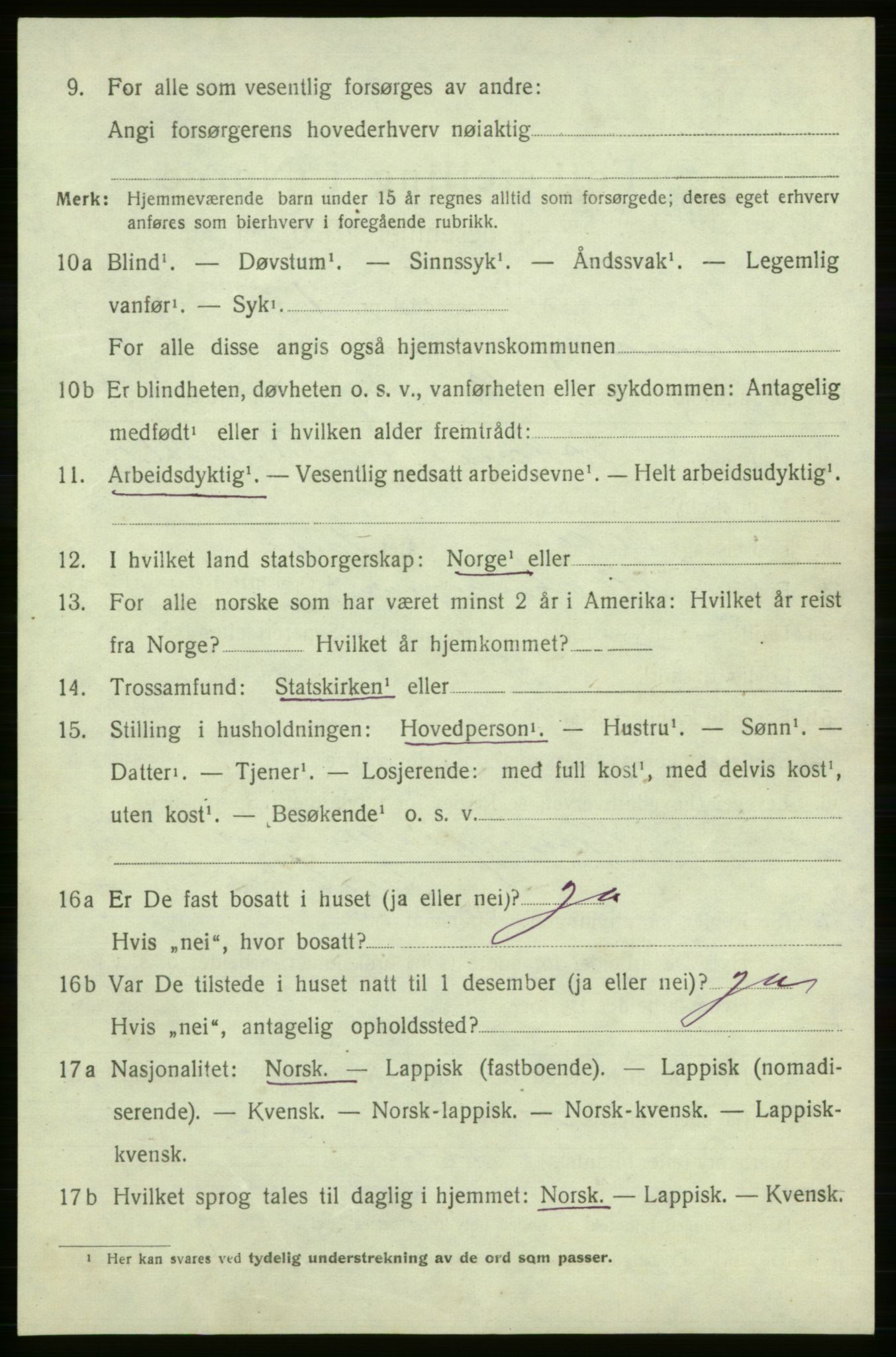 SATØ, Folketelling 1920 for 2018 Måsøy herred, 1920, s. 2601