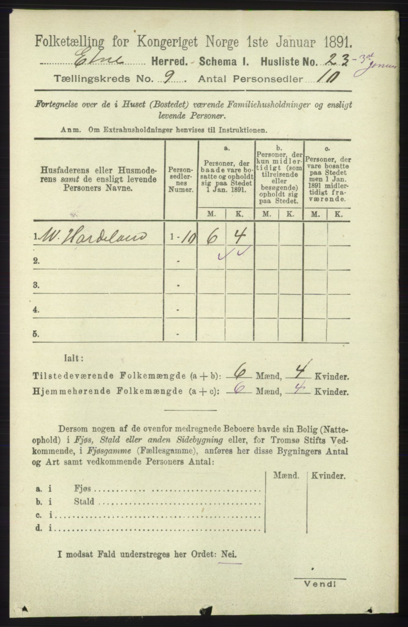 RA, Folketelling 1891 for 1211 Etne herred, 1891, s. 1712