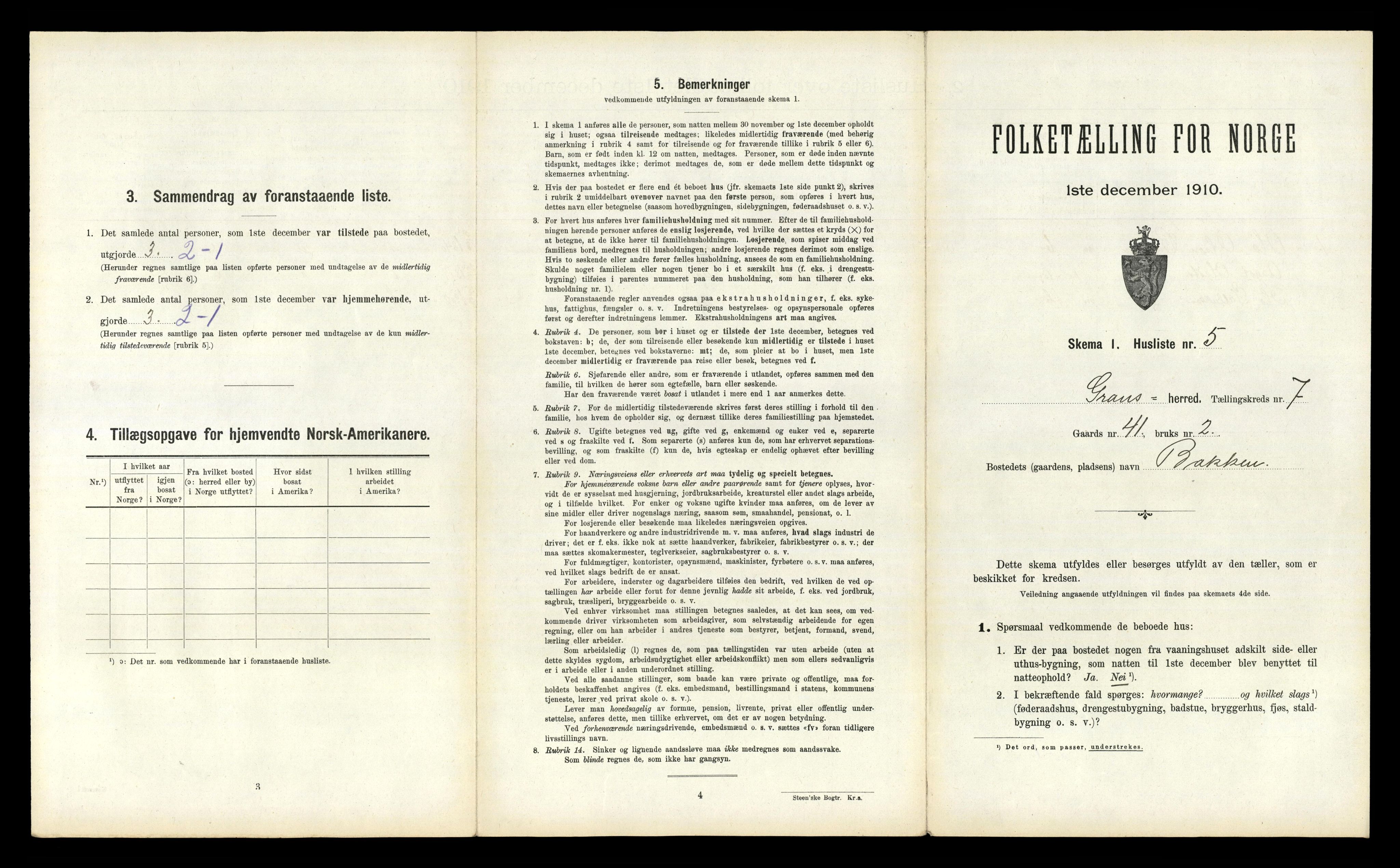 RA, Folketelling 1910 for 0824 Gransherad herred, 1910, s. 490