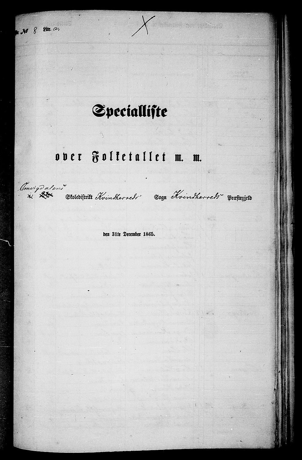 RA, Folketelling 1865 for 1224P Kvinnherad prestegjeld, 1865, s. 121