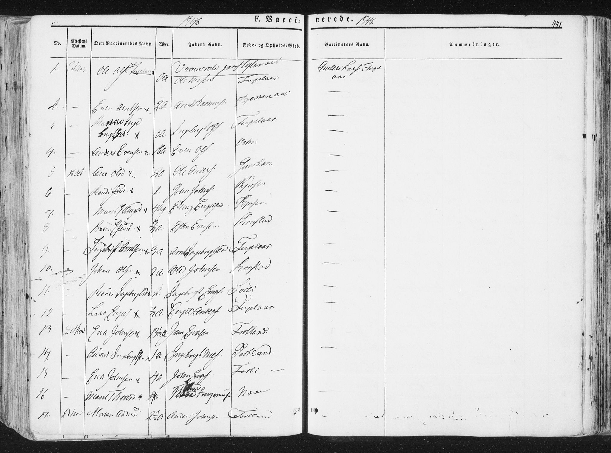 Ministerialprotokoller, klokkerbøker og fødselsregistre - Sør-Trøndelag, SAT/A-1456/691/L1074: Ministerialbok nr. 691A06, 1842-1852, s. 441