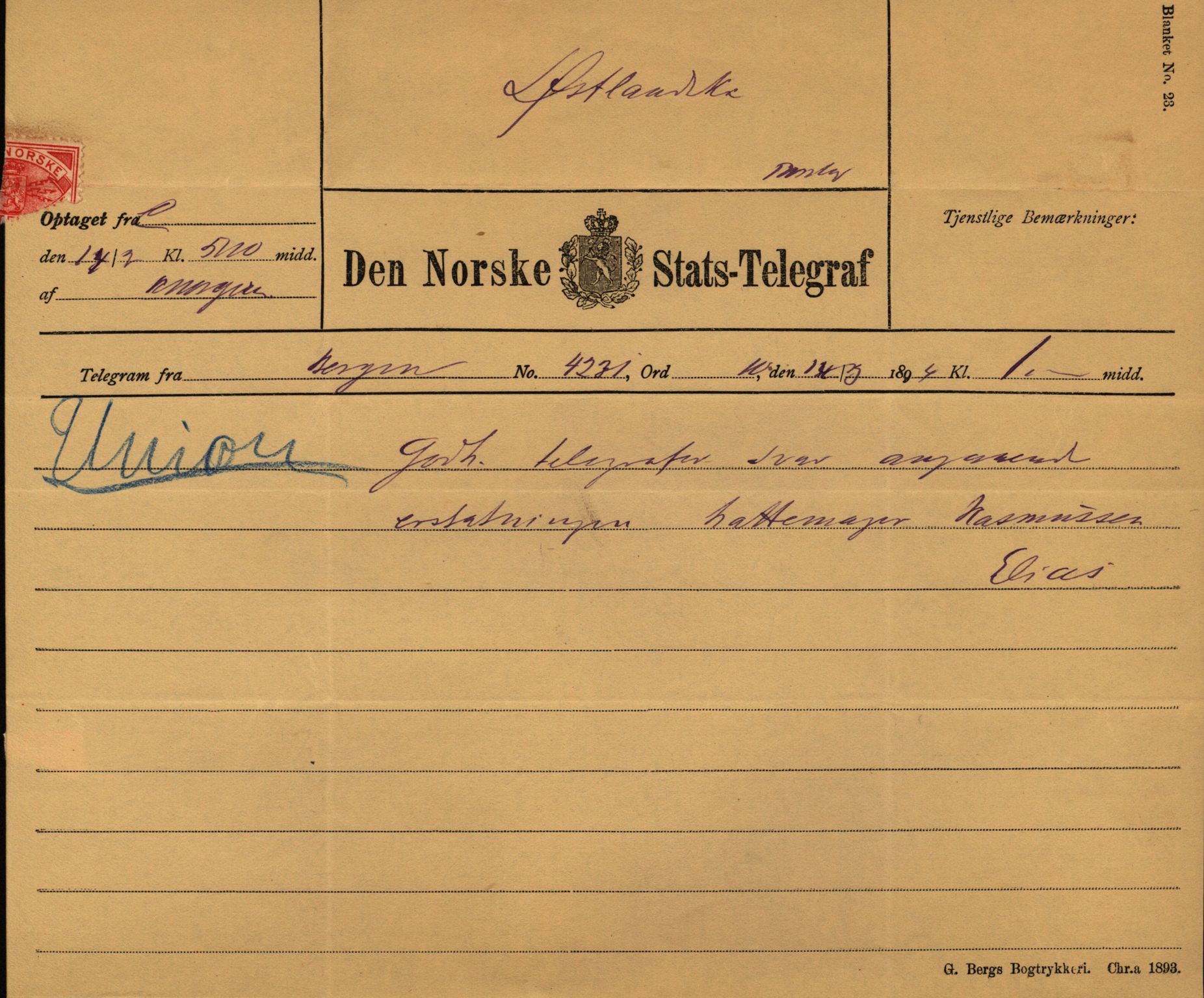 Pa 63 - Østlandske skibsassuranceforening, VEMU/A-1079/G/Ga/L0030/0008: Havaridokumenter / Skjoldmoen, Dalerne, Union, 1894, s. 163