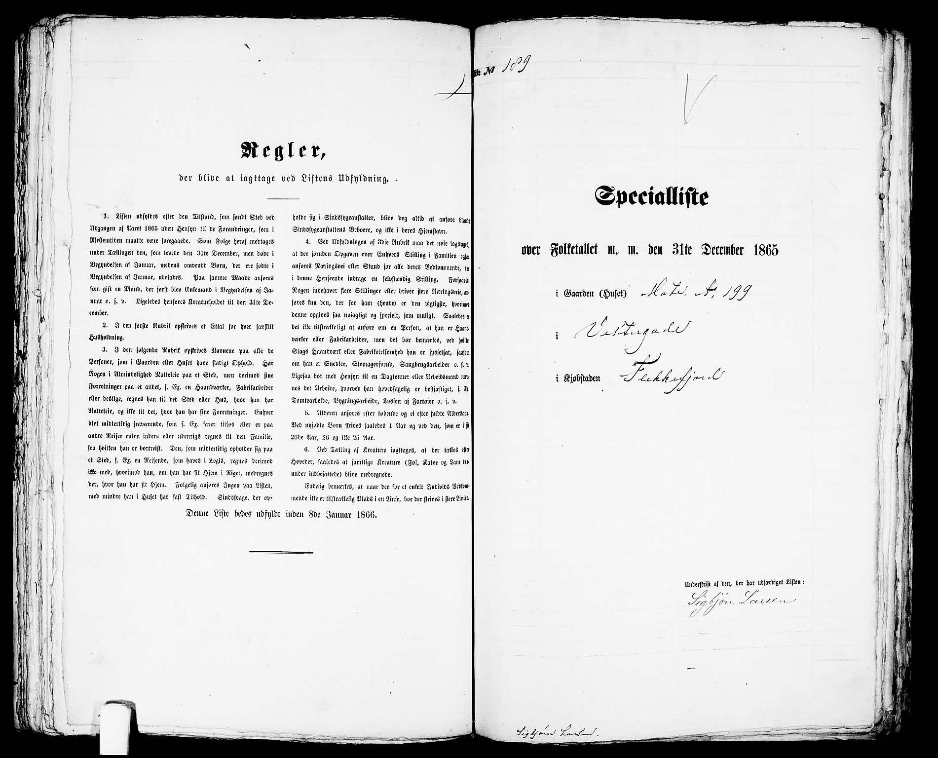 RA, Folketelling 1865 for 1004B Flekkefjord prestegjeld, Flekkefjord kjøpstad, 1865, s. 388