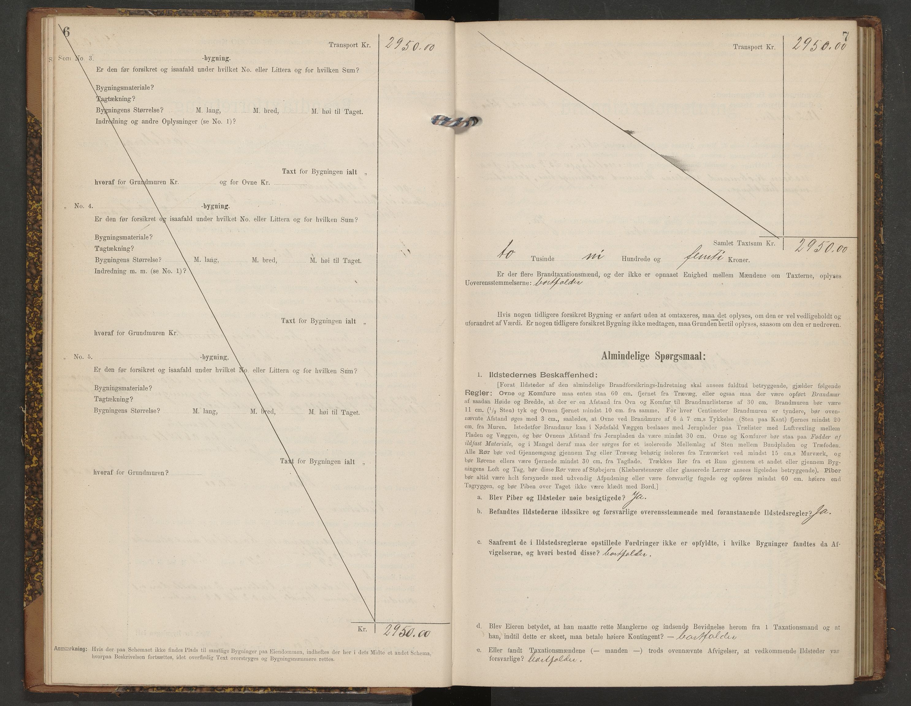 Nøtterøy lensmannskontor, AV/SAKO-A-540/Y/Yg/Ygb/L0003: Skjematakstprotokoll, 1901-1909, s. 6-7