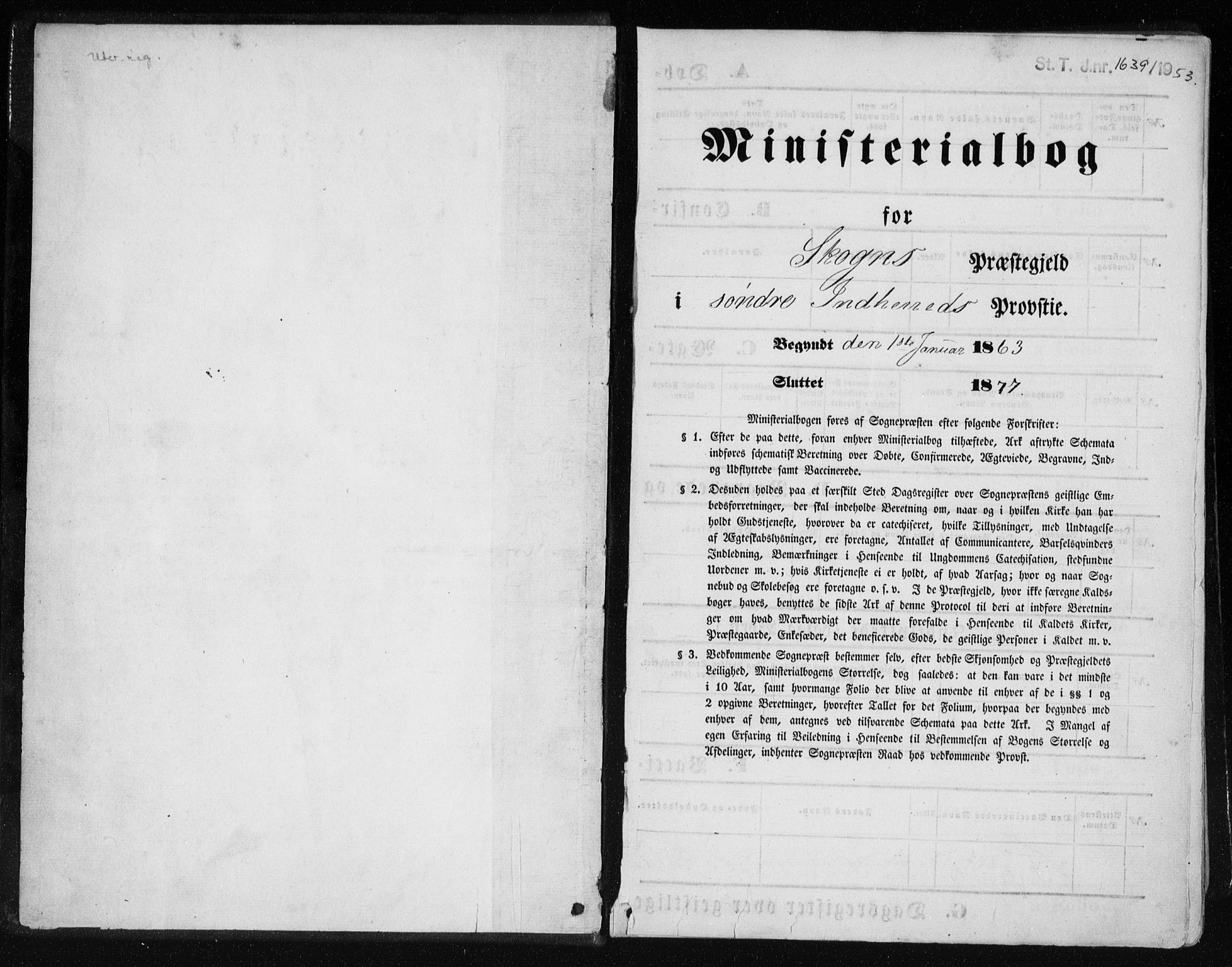 Ministerialprotokoller, klokkerbøker og fødselsregistre - Nord-Trøndelag, SAT/A-1458/717/L0157: Ministerialbok nr. 717A08 /1, 1863-1877