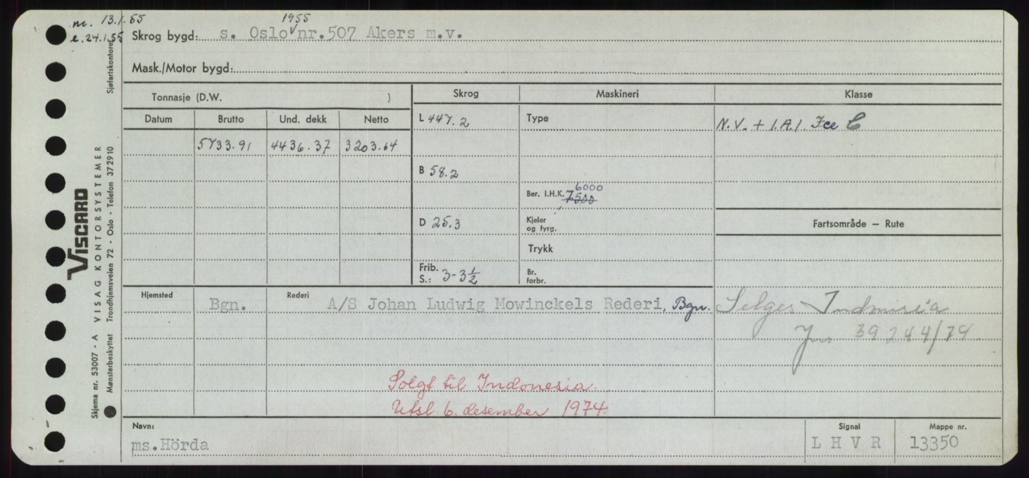 Sjøfartsdirektoratet med forløpere, Skipsmålingen, RA/S-1627/H/Hd/L0017: Fartøy, Holi-Hå, s. 511