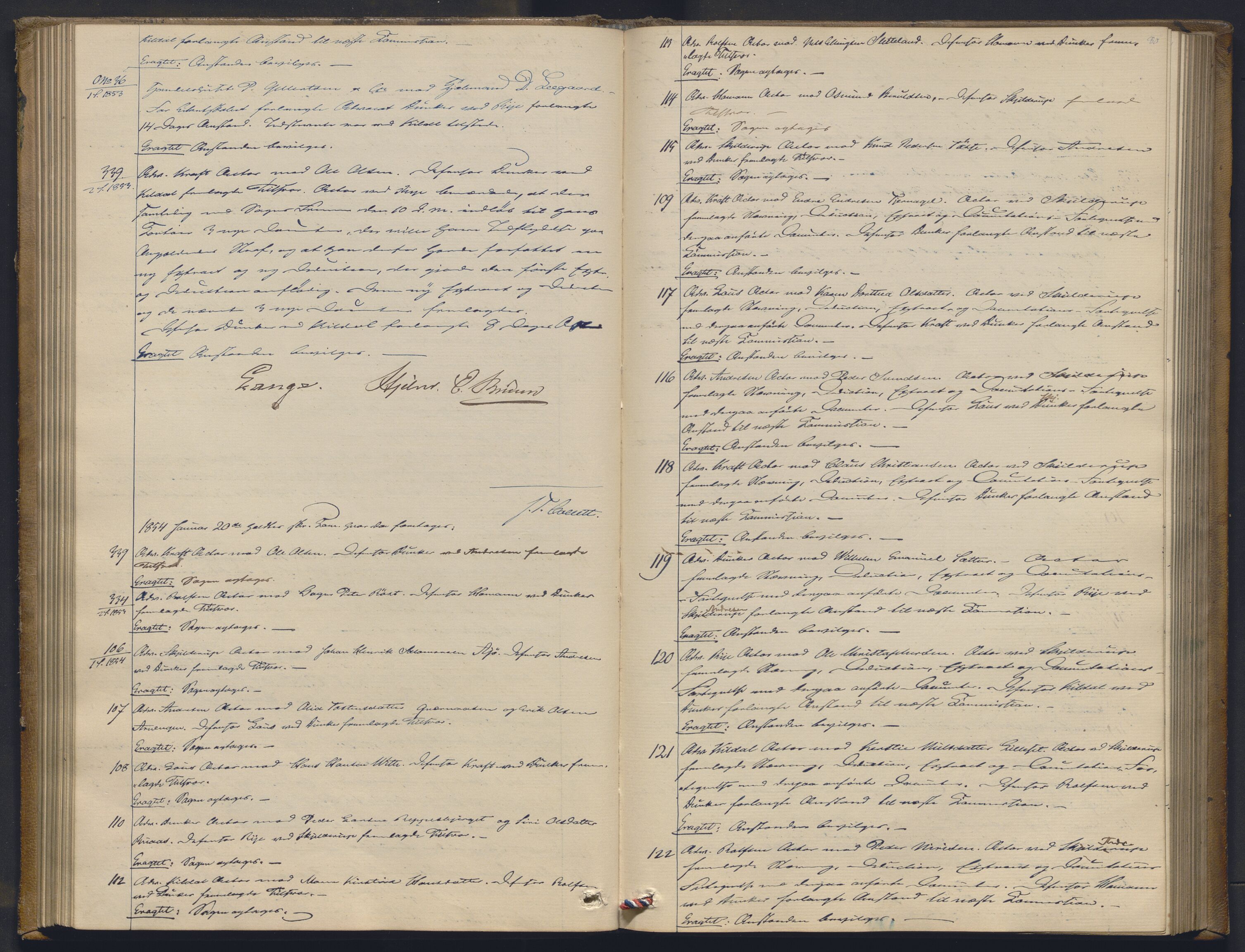 Høyesterett, AV/RA-S-1002/E/Ef/L0009: Protokoll over saker som gikk til skriftlig behandling, 1852-1856, s. 79b-80a