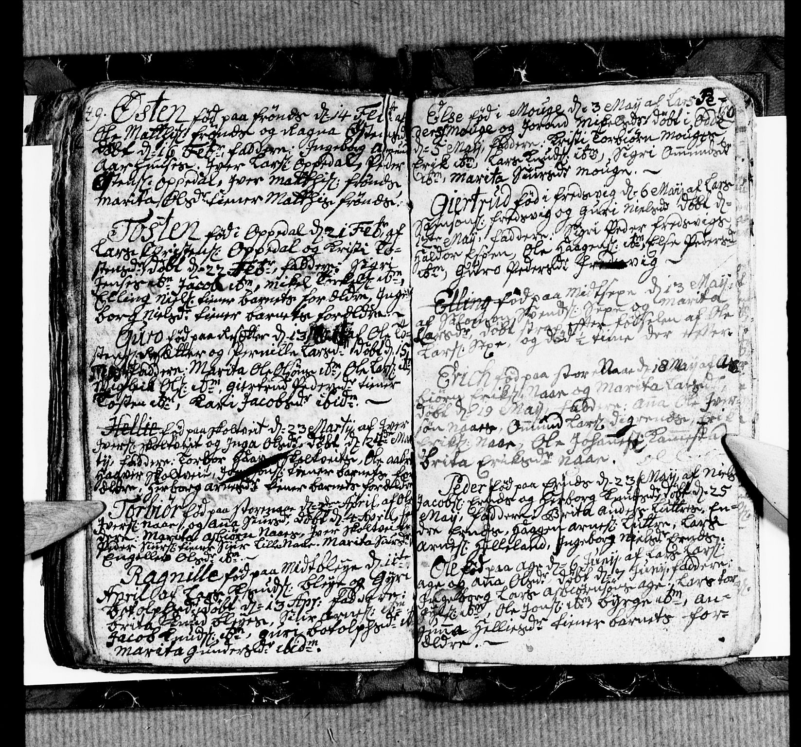 Ullensvang sokneprestembete, SAB/A-78701/H/Hab: Klokkerbok nr. B 1, 1764-1766, s. 49-50