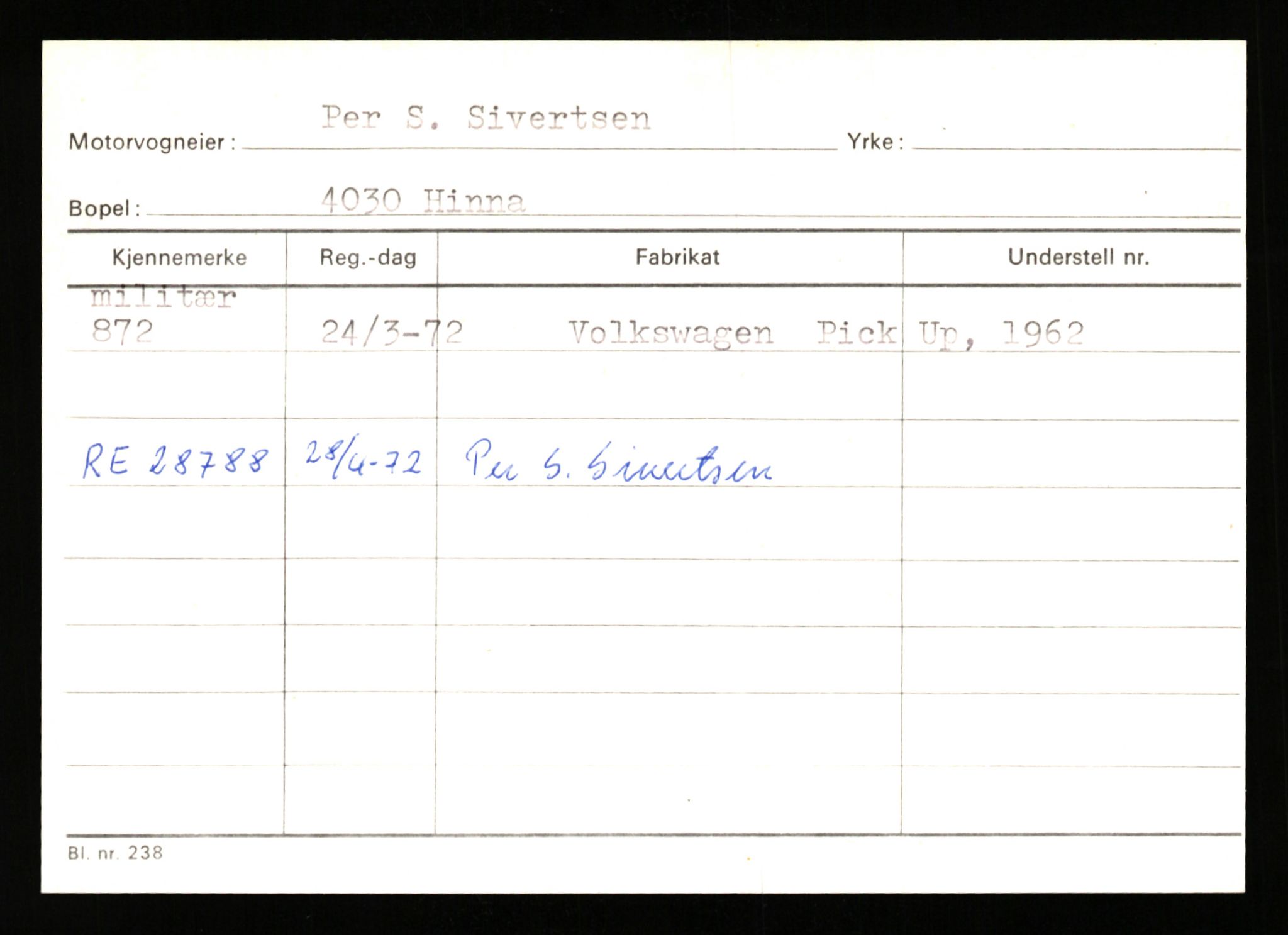 Stavanger trafikkstasjon, AV/SAST-A-101942/0/G/L0001: Registreringsnummer: 0 - 5782, 1930-1971, s. 537