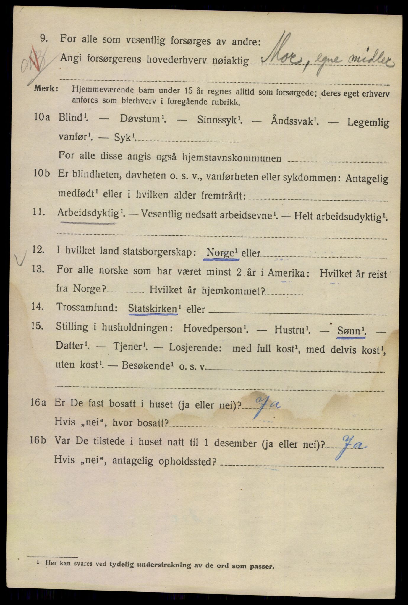 SAO, Folketelling 1920 for 0301 Kristiania kjøpstad, 1920, s. 248058