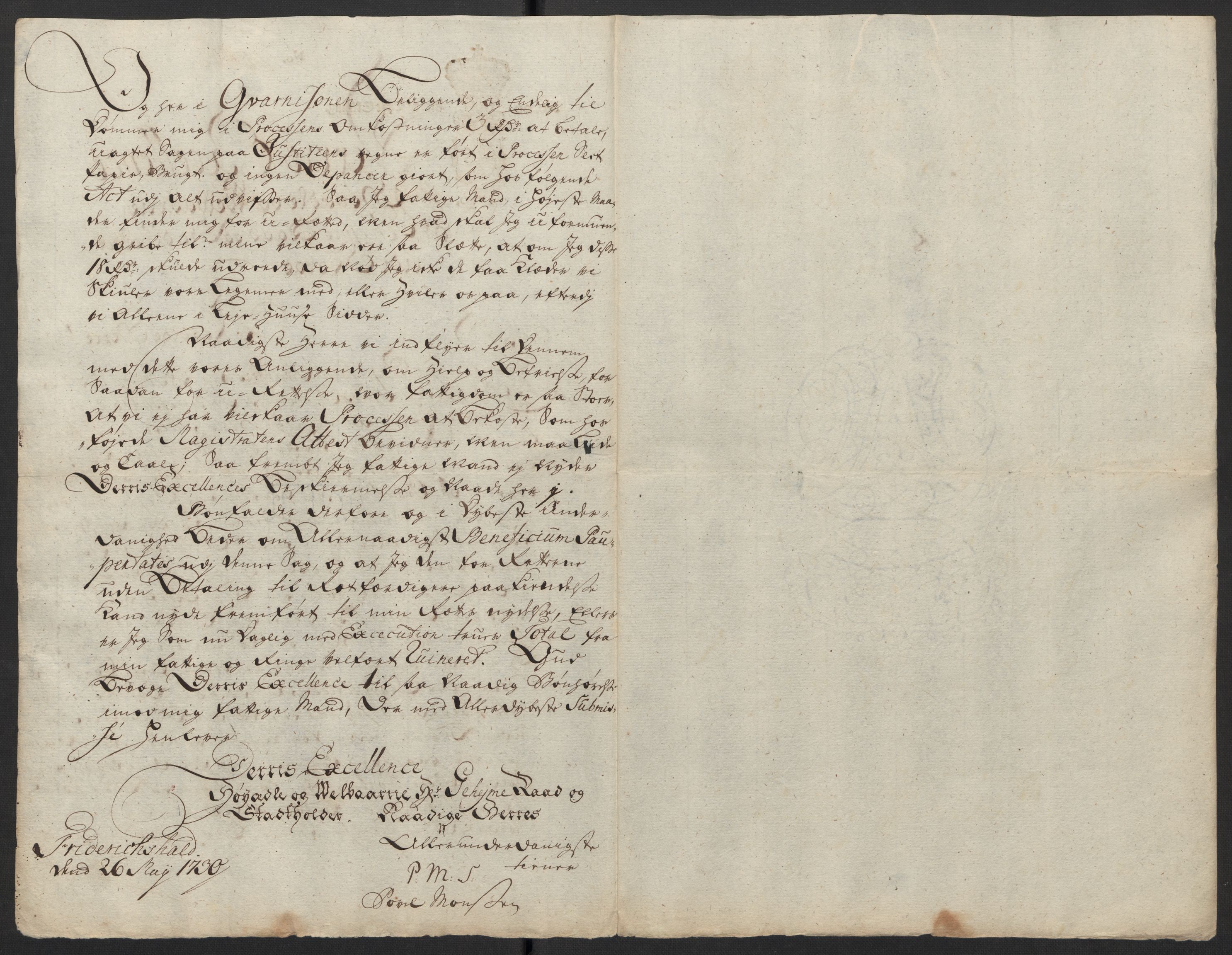 Stattholderembetet 1572-1771, AV/RA-EA-2870/Ef/L0106: Brev fra embetsmenn og andre, 1730-1732, s. 81