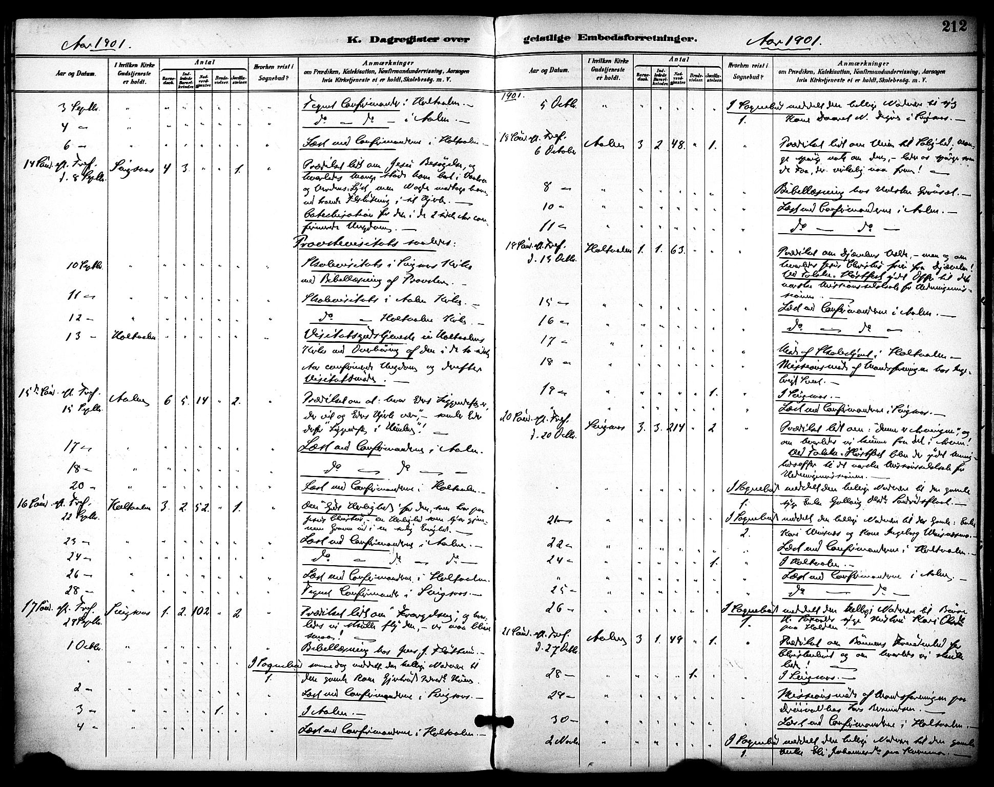 Ministerialprotokoller, klokkerbøker og fødselsregistre - Sør-Trøndelag, AV/SAT-A-1456/686/L0984: Ministerialbok nr. 686A02, 1891-1906, s. 212