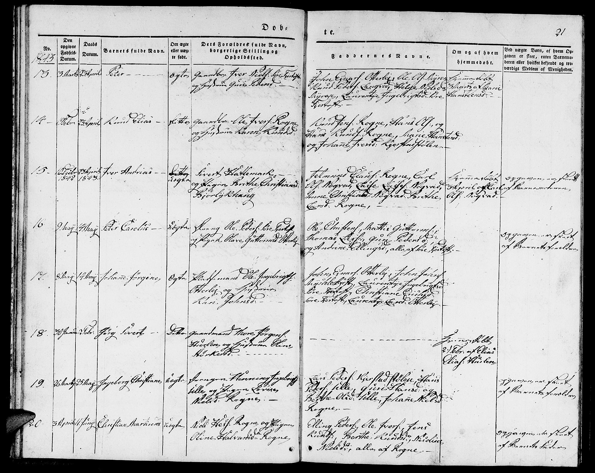 Ministerialprotokoller, klokkerbøker og fødselsregistre - Møre og Romsdal, SAT/A-1454/536/L0507: Klokkerbok nr. 536C02, 1839-1859, s. 21