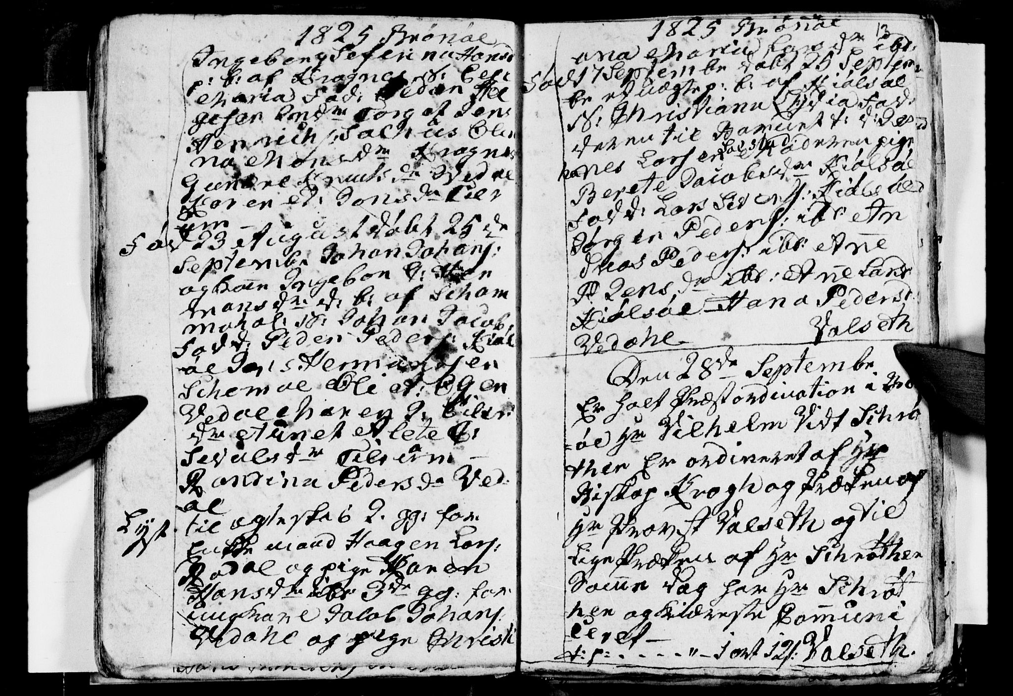 Ministerialprotokoller, klokkerbøker og fødselsregistre - Nordland, AV/SAT-A-1459/813/L0210: Klokkerbok nr. 813C02, 1825-1836, s. 13