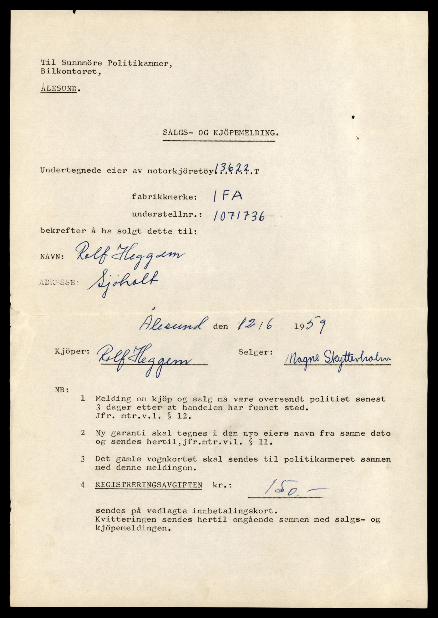 Møre og Romsdal vegkontor - Ålesund trafikkstasjon, AV/SAT-A-4099/F/Fe/L0040: Registreringskort for kjøretøy T 13531 - T 13709, 1927-1998, s. 1617