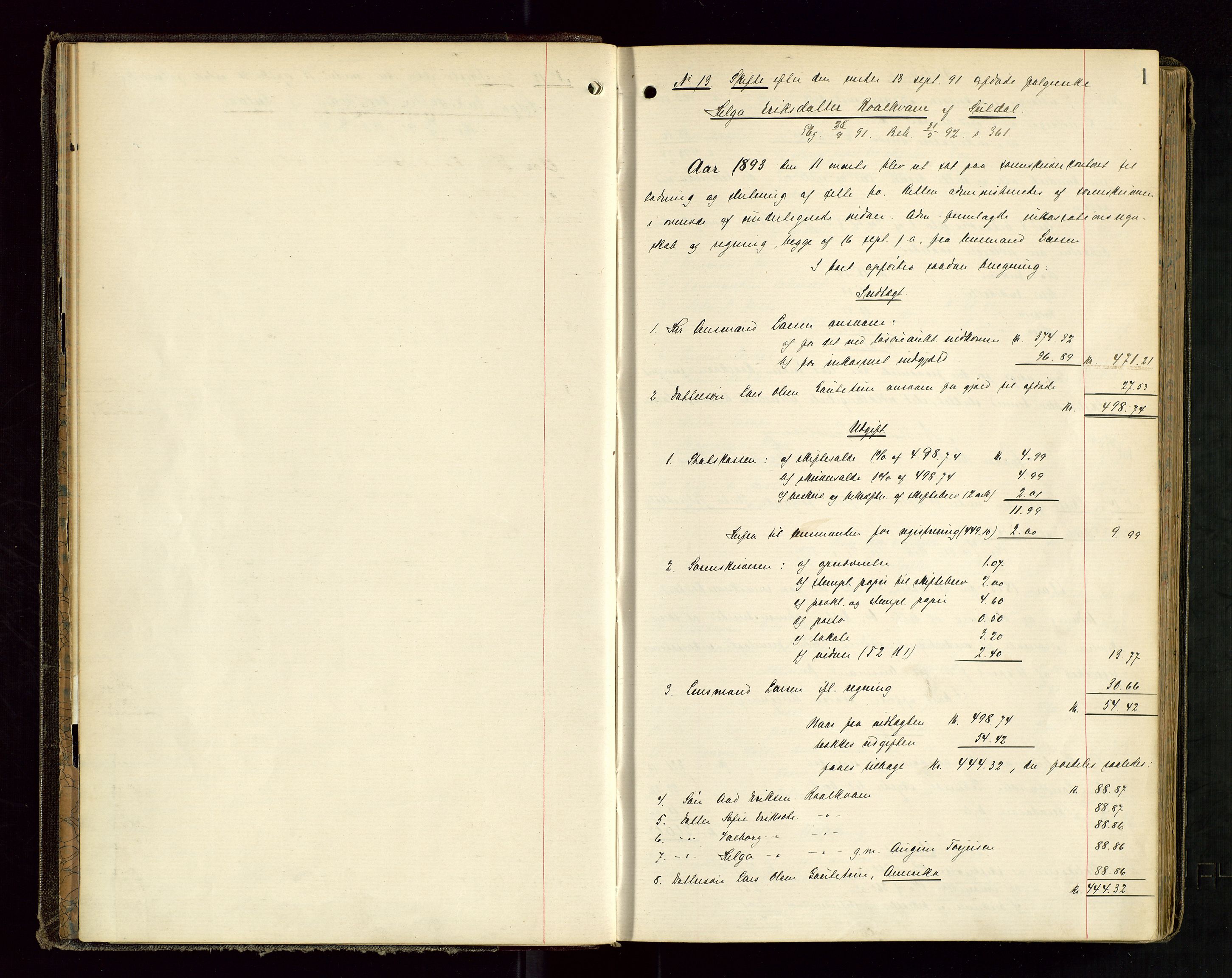 Ryfylke tingrett, SAST/A-100055/001/IV/IVD/L0029: Skifteprotokoll, register i protokollen, 1893-1897, s. 1