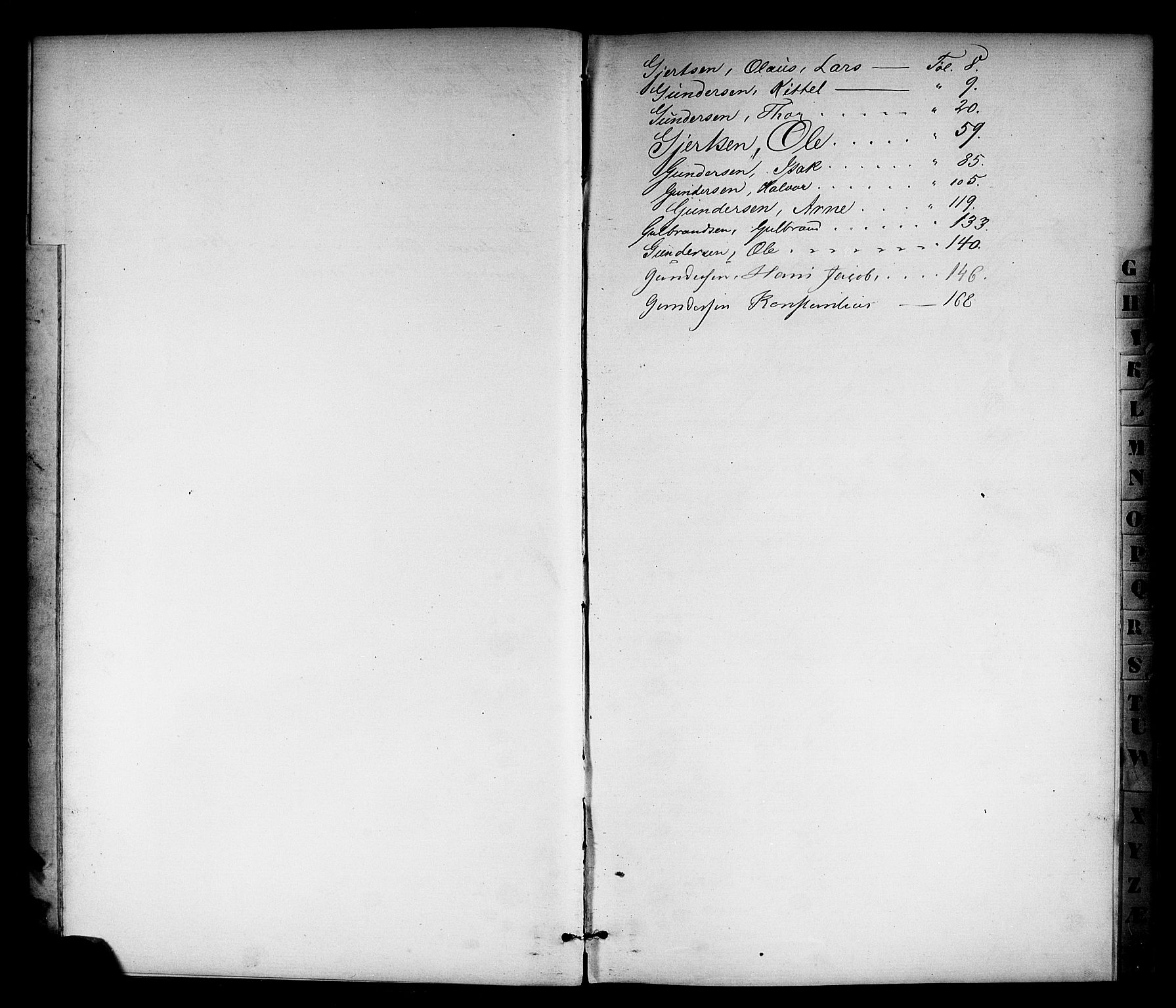 Langesund innrulleringskontor, SAKO/A-831/F/Fc/L0001: Hovedrulle, 1860-1868, s. 9