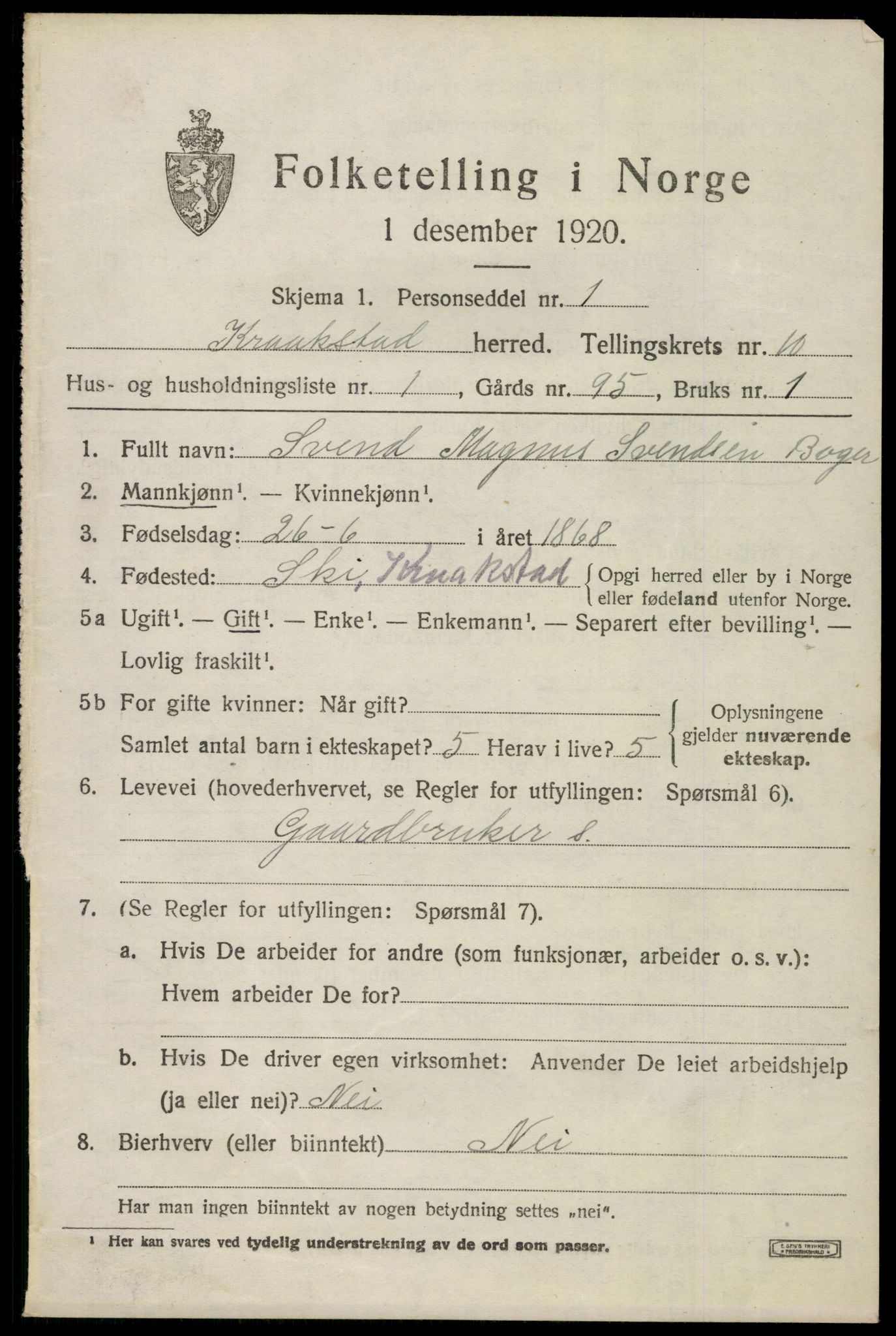 SAO, Folketelling 1920 for 0212 Kråkstad herred, 1920, s. 10567