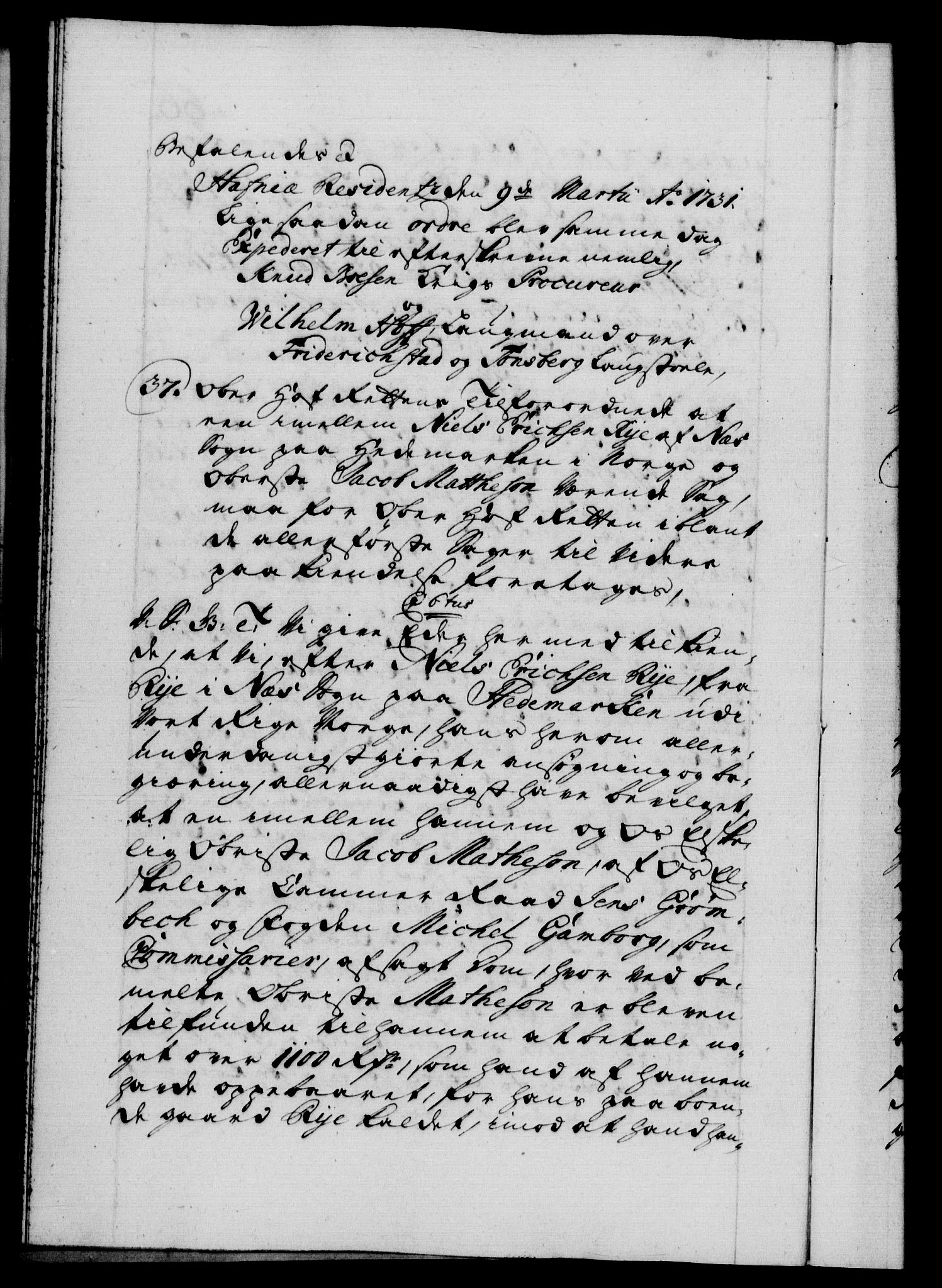 Danske Kanselli 1572-1799, AV/RA-EA-3023/F/Fc/Fca/Fcab/L0025: Norske tegnelser, 1730-1733, s. 66b
