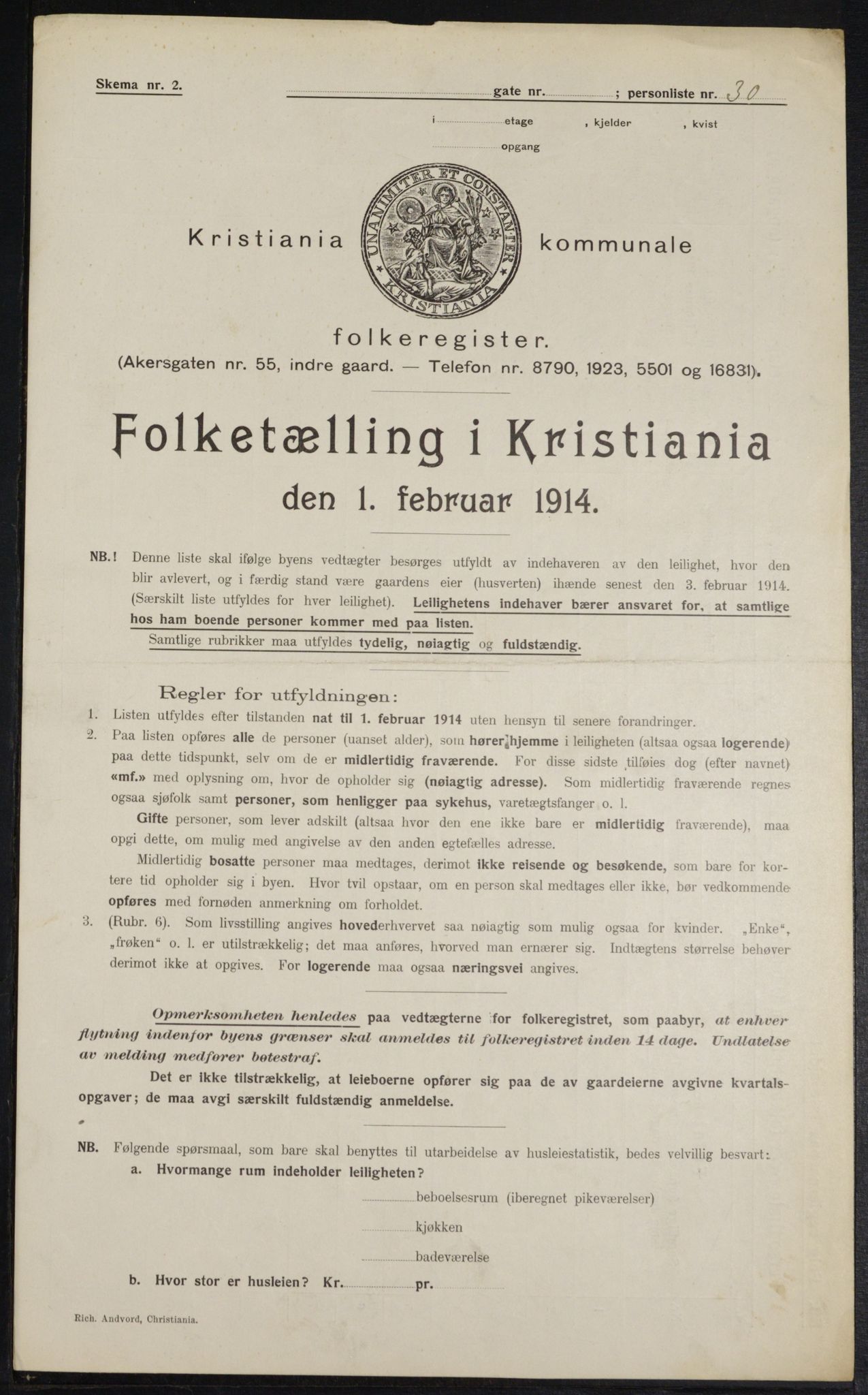 OBA, Kommunal folketelling 1.2.1914 for Kristiania, 1914, s. 64804