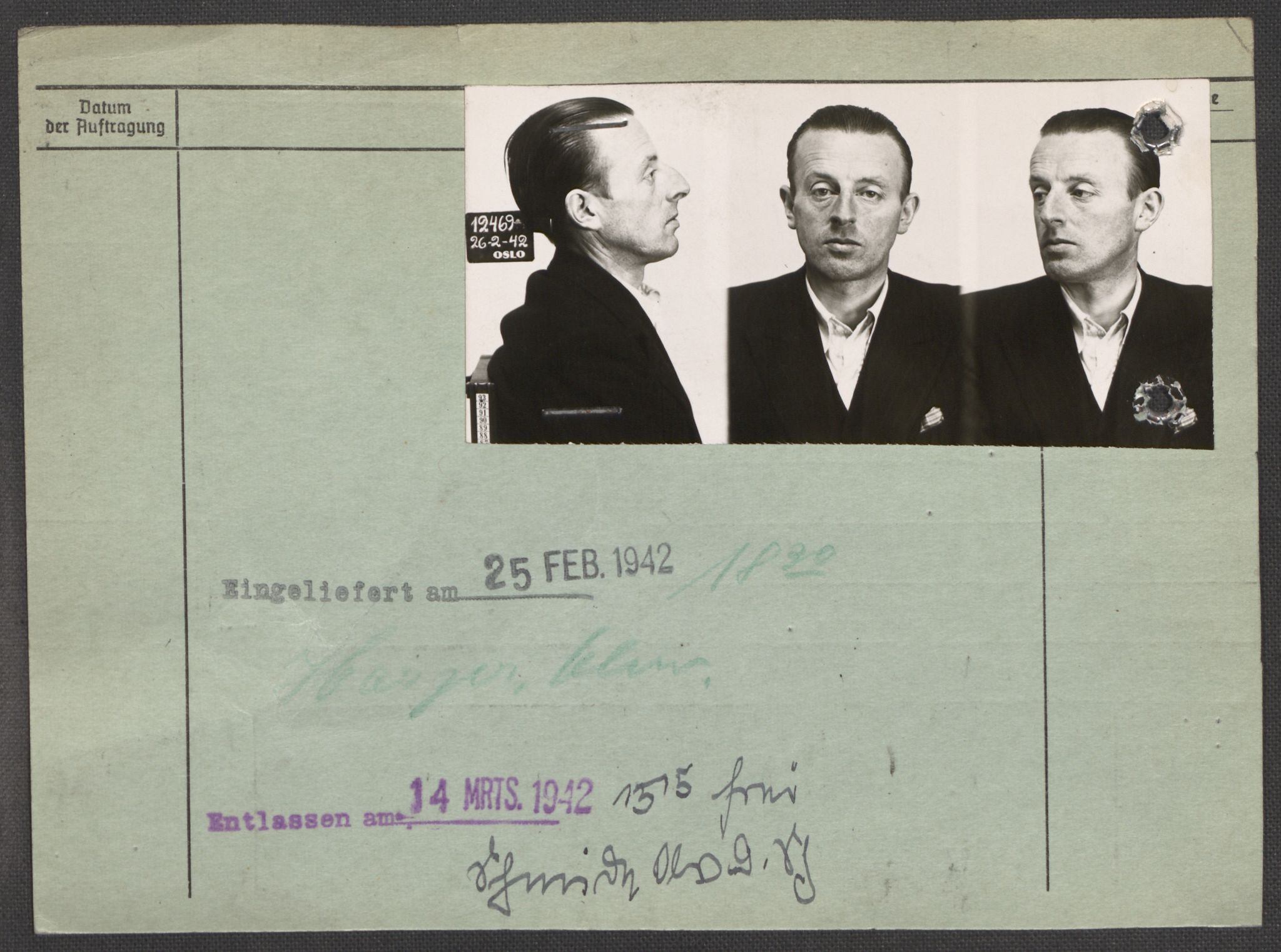 Befehlshaber der Sicherheitspolizei und des SD, AV/RA-RAFA-5969/E/Ea/Eaa/L0010: Register over norske fanger i Møllergata 19: Sø-Å, 1940-1945, s. 1369