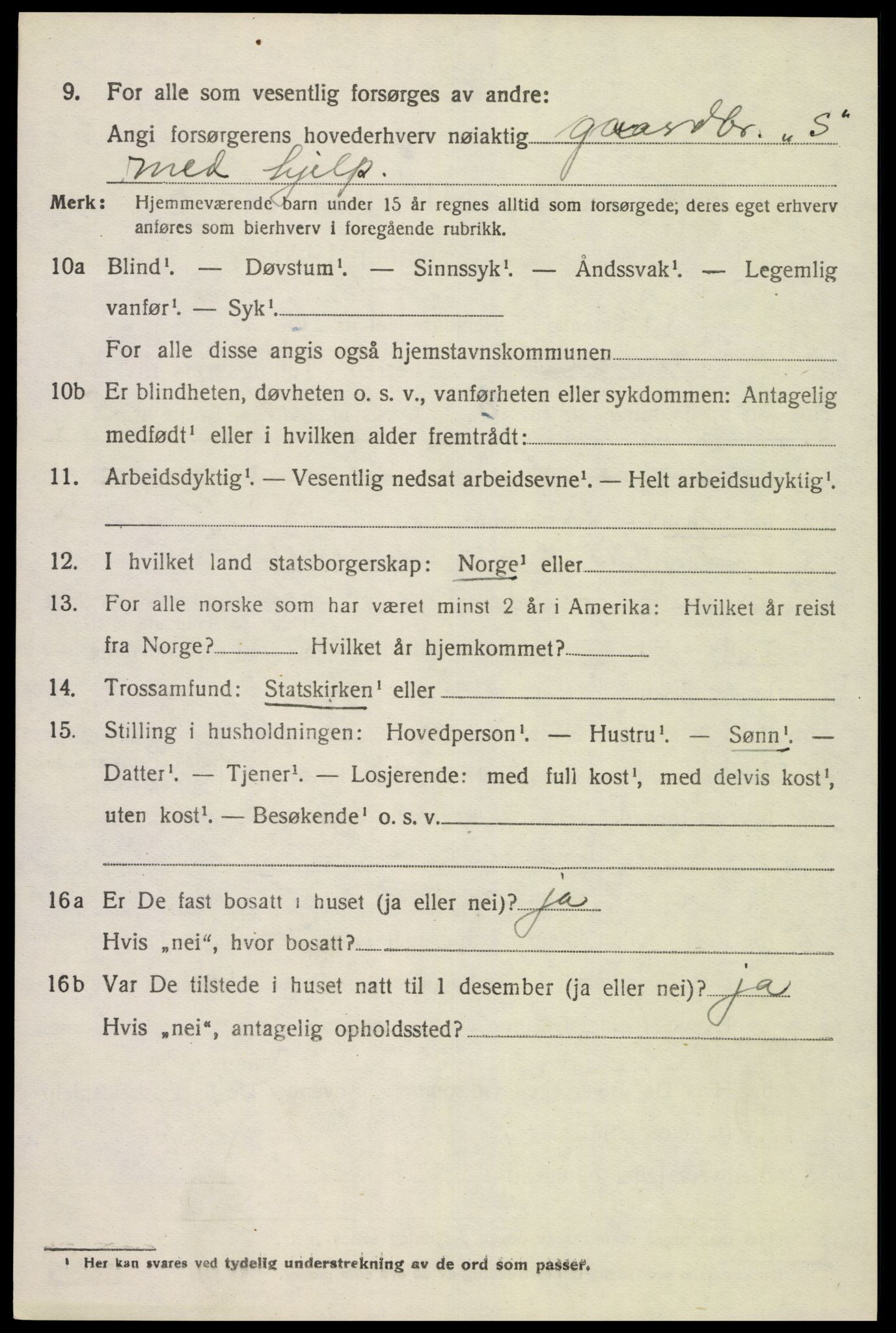 SAK, Folketelling 1920 for 1039 Herad herred, 1920, s. 1817