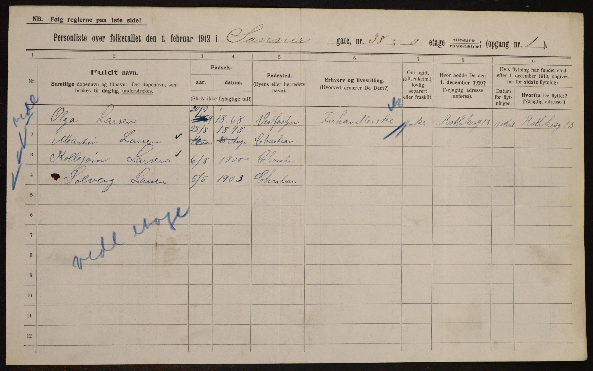 OBA, Kommunal folketelling 1.2.1912 for Kristiania, 1912, s. 89348