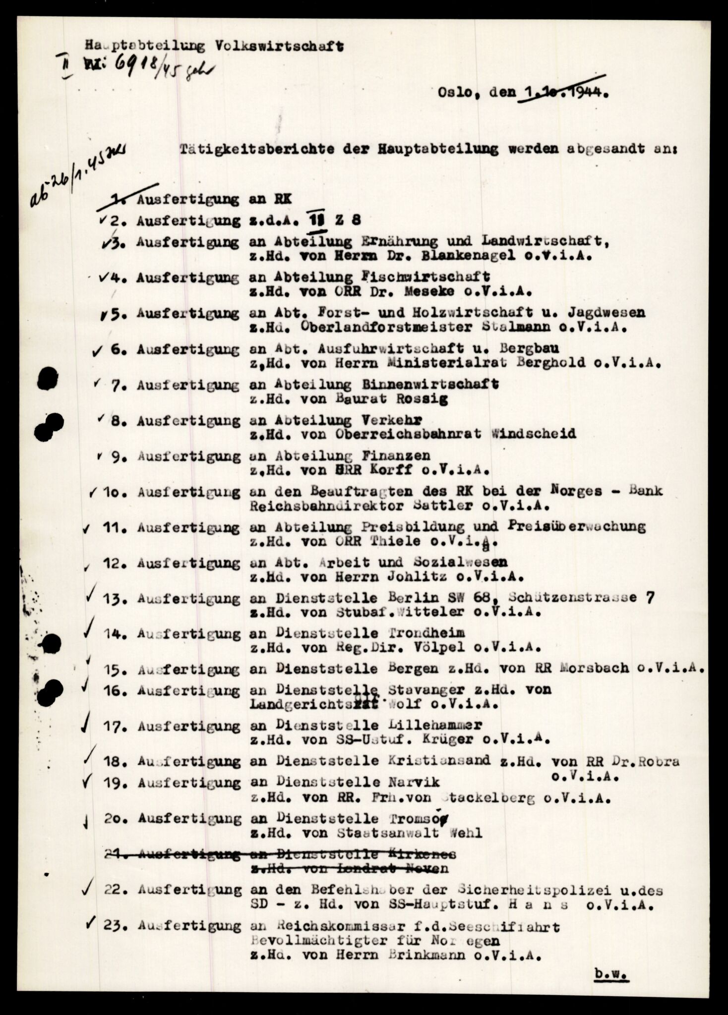 Forsvarets Overkommando. 2 kontor. Arkiv 11.4. Spredte tyske arkivsaker, AV/RA-RAFA-7031/D/Dar/Darb/L0011: Reichskommissariat - Hauptabteilung Volkswirtschaft, 1941-1944, s. 683