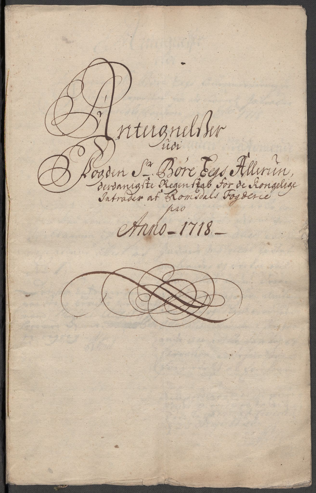 Rentekammeret inntil 1814, Reviderte regnskaper, Fogderegnskap, RA/EA-4092/R55/L3665: Fogderegnskap Romsdal, 1718, s. 236