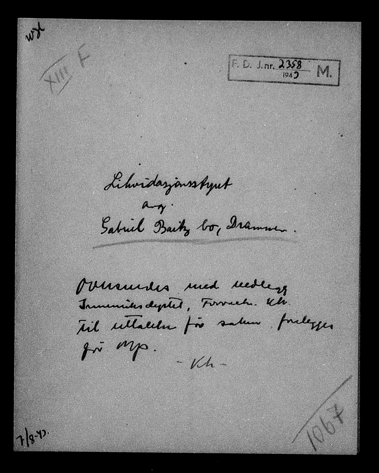 Justisdepartementet, Tilbakeføringskontoret for inndratte formuer, AV/RA-S-1564/H/Hc/Hcd/L0989: --, 1945-1947, s. 412