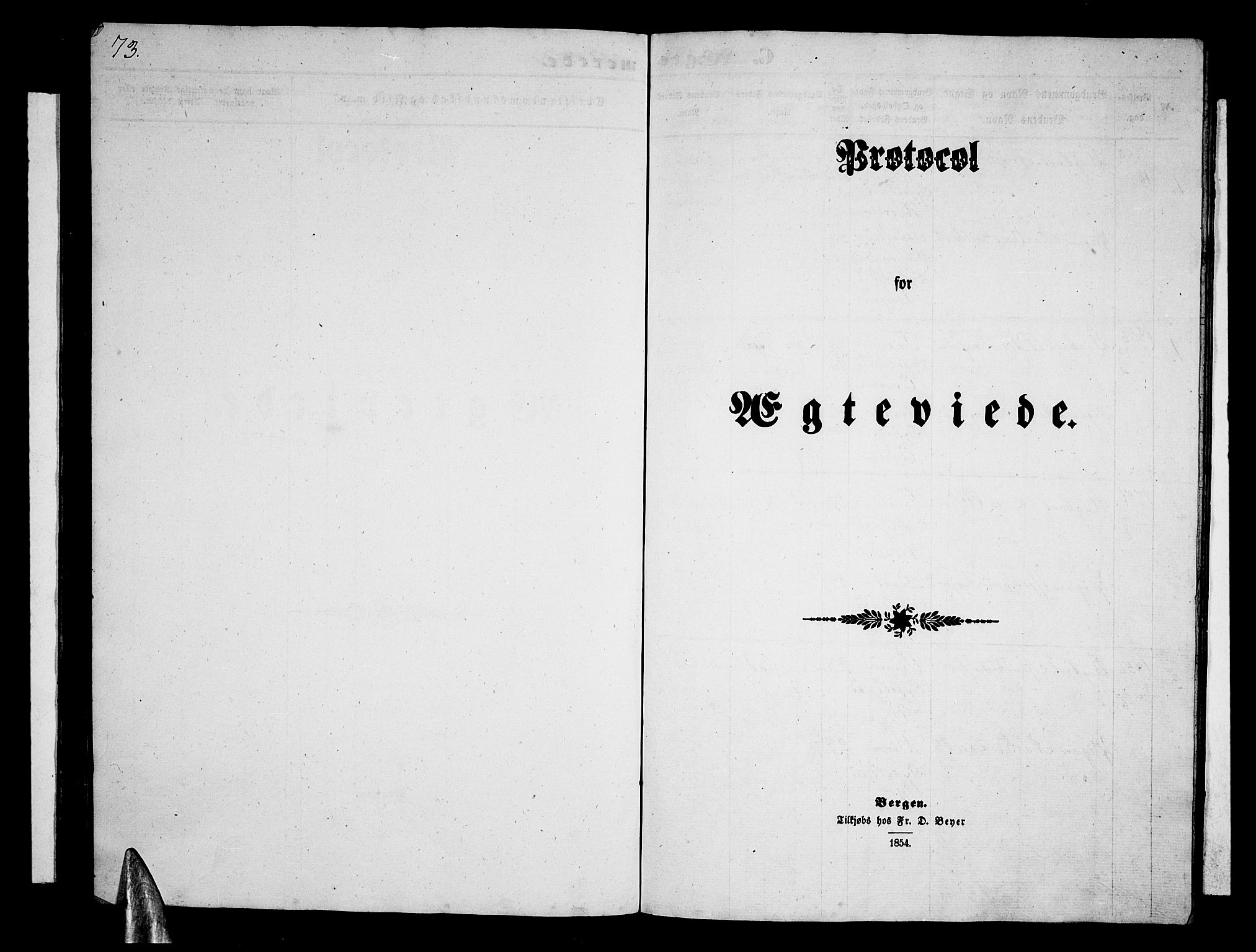 Vossestrand Sokneprestembete, SAB/A-79101/H/Hab: Klokkerbok nr. B 1, 1855-1867, s. 73