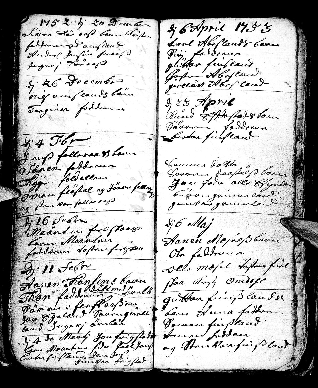 Bjelland sokneprestkontor, SAK/1111-0005/F/Fb/Fbb/L0001: Klokkerbok nr. B 1, 1732-1782, s. 39