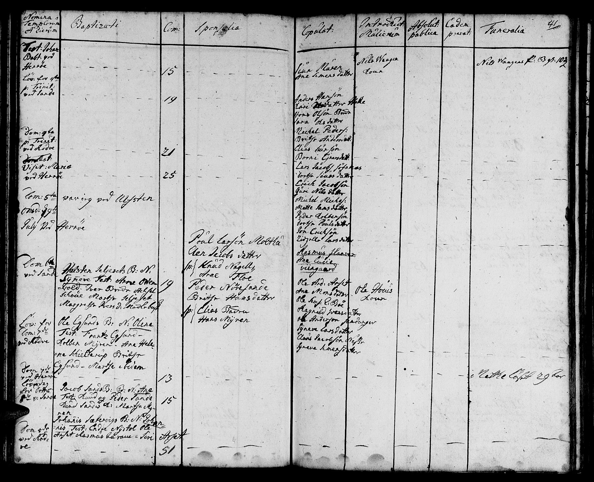 Ministerialprotokoller, klokkerbøker og fødselsregistre - Møre og Romsdal, AV/SAT-A-1454/507/L0066: Ministerialbok nr. 507A01, 1731-1766, s. 41