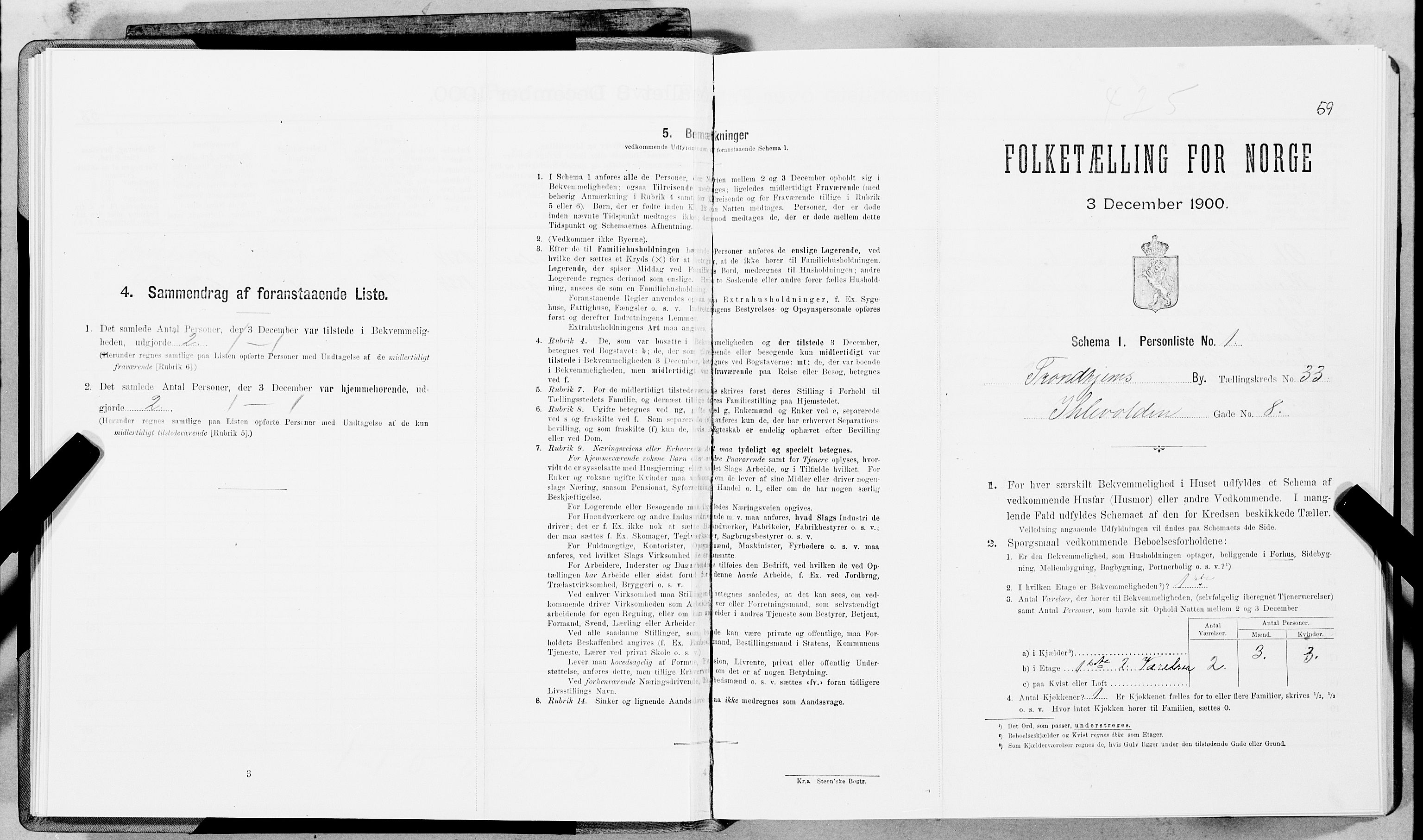 SAT, Folketelling 1900 for 1601 Trondheim kjøpstad, 1900, s. 5379