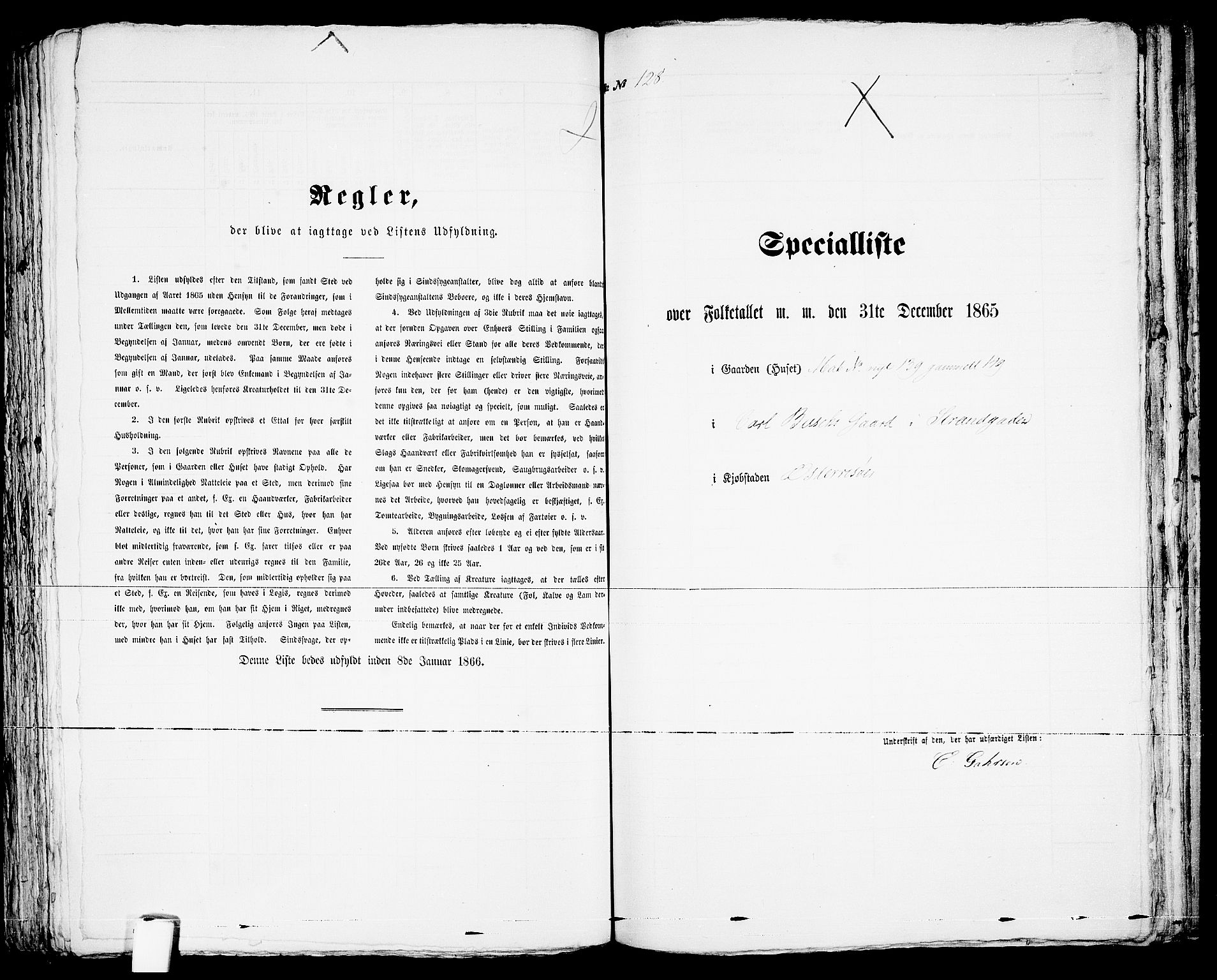 RA, Folketelling 1865 for 0901B Risør prestegjeld, Risør kjøpstad, 1865, s. 264