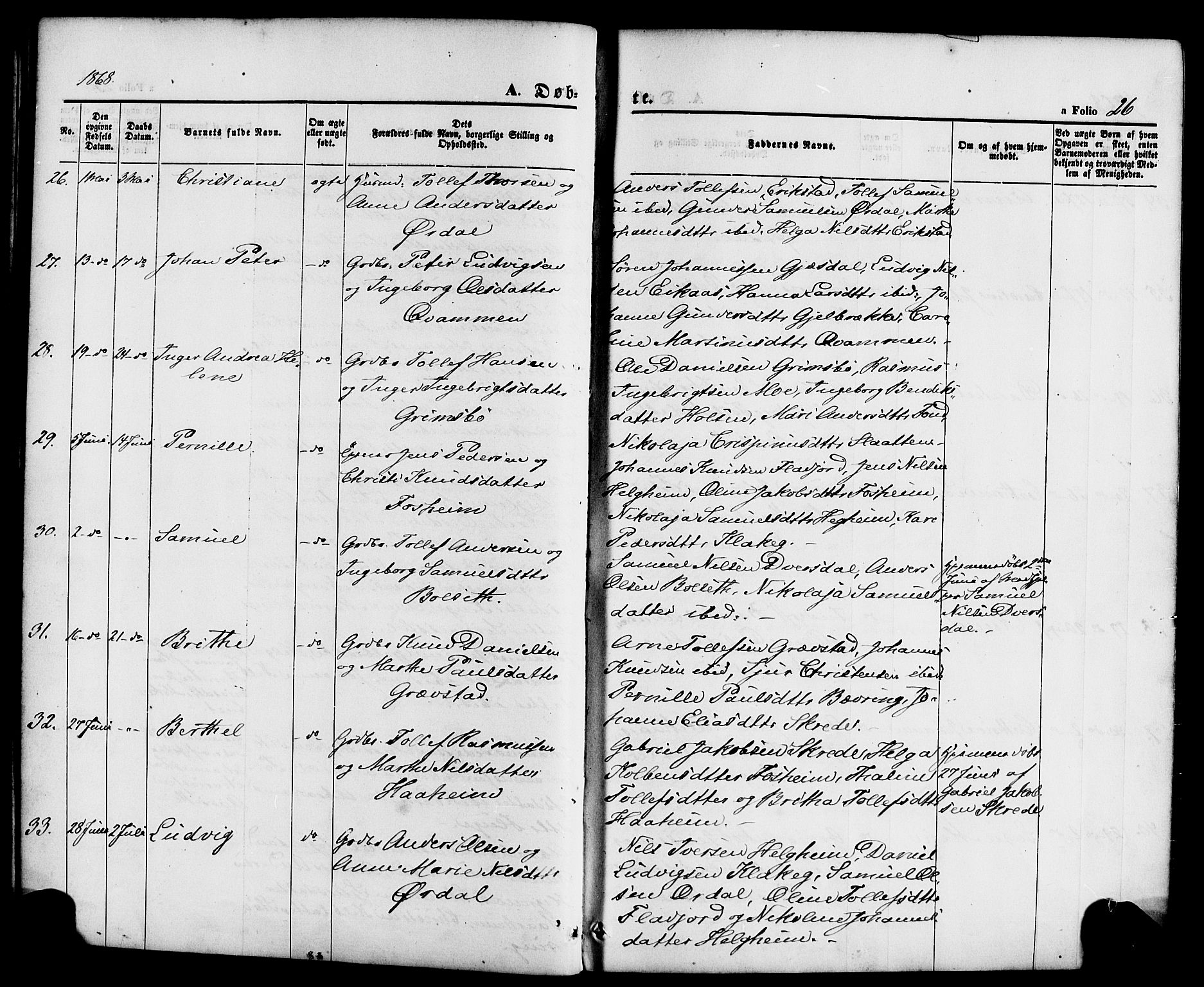 Jølster sokneprestembete, AV/SAB-A-80701/H/Haa/Haaa/L0011: Ministerialbok nr. A 11, 1866-1881, s. 26